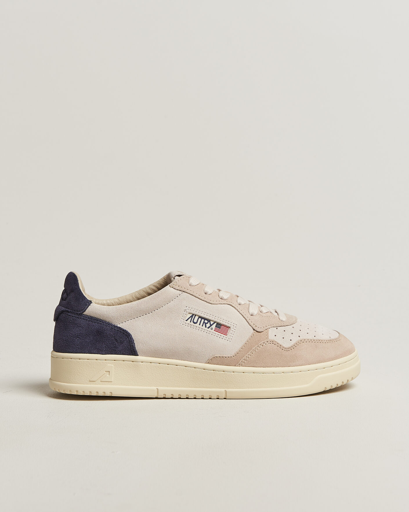 Uomini | Sneakers | Autry | Medalist Low Suede Mix Sneaker Blue/White/Sand