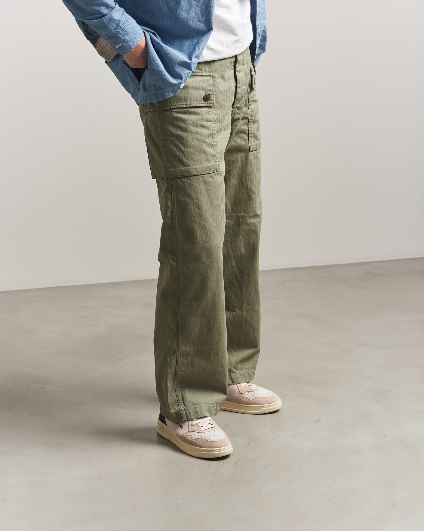 Uomini | Sneakers | Autry | Medalist Low Sneaker Blue/White/Sand