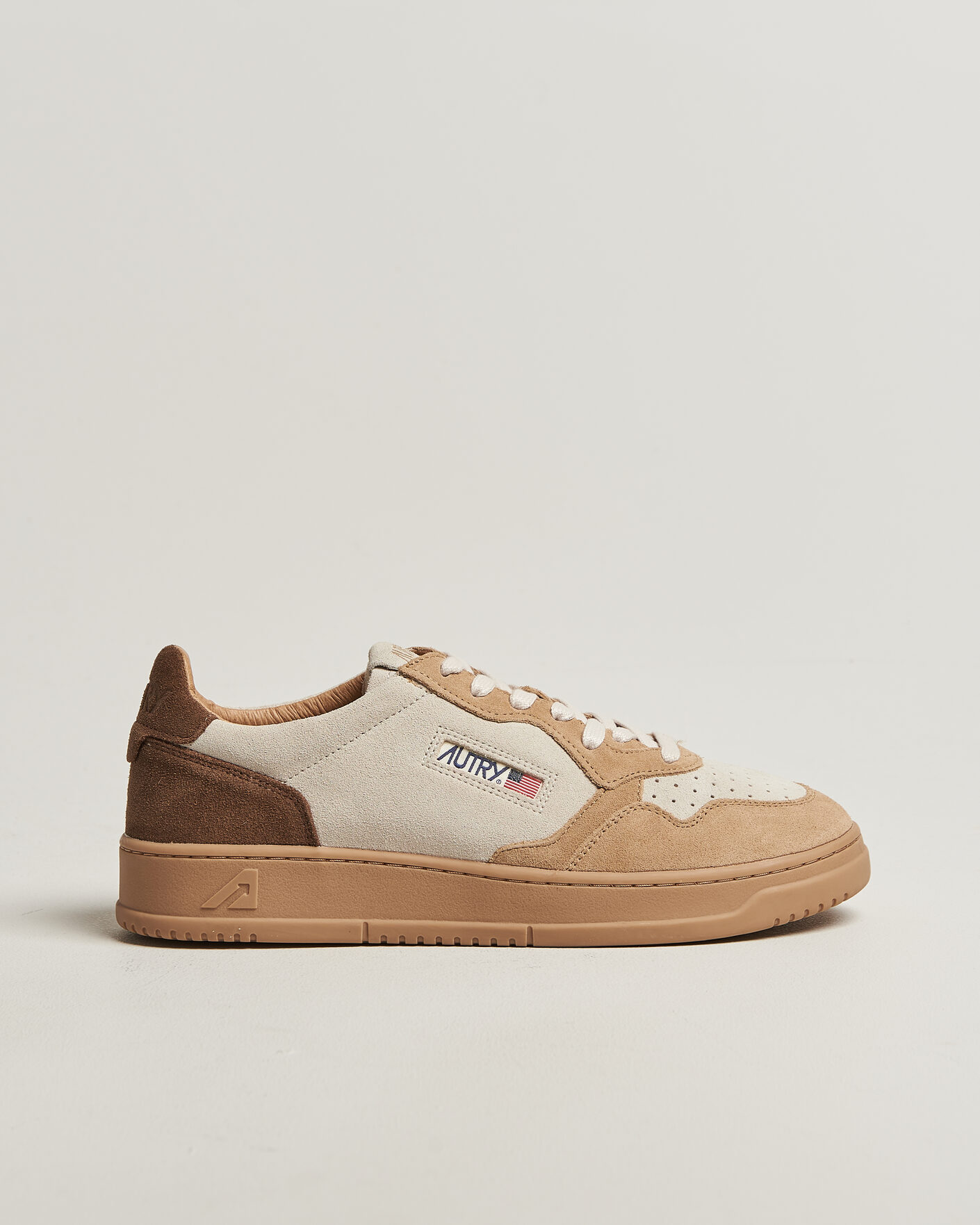 Uomini | Sneakers | Autry | Medalist Low Suede Mix Sneaker Tundra/Egg/Peanut