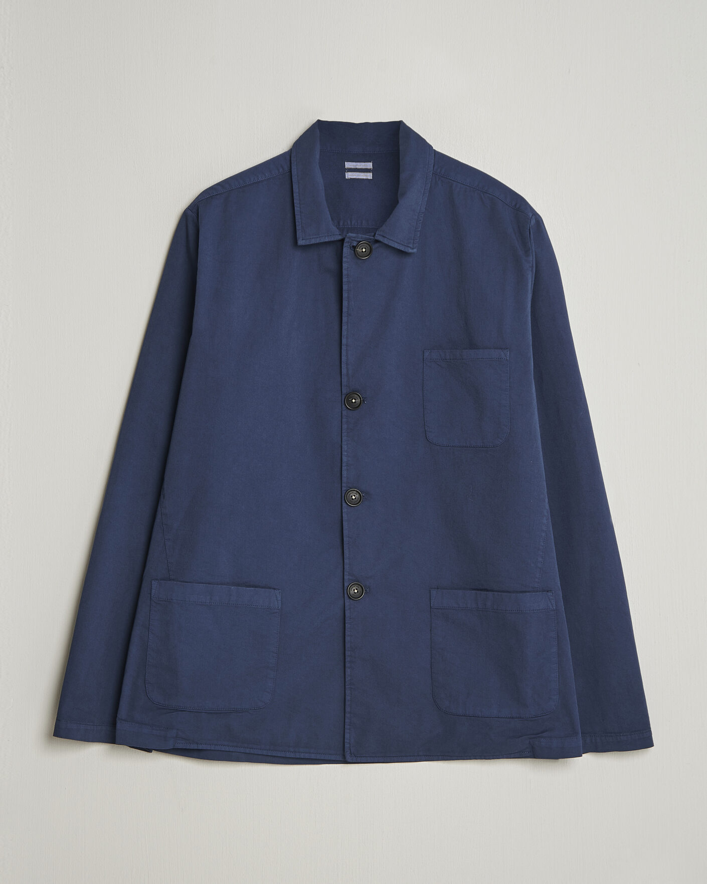Uomini | Giacche | Massimo Alba | Florida Cotton Shirt Jacket Midnight Blue