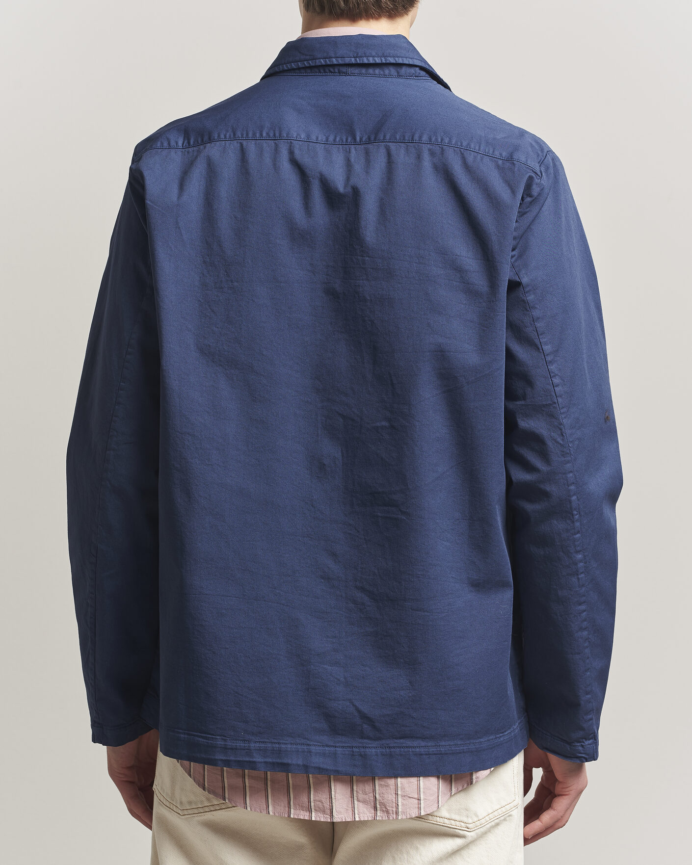 Uomini | Giacche | Massimo Alba | Florida Cotton Shirt Jacket Midnight Blue