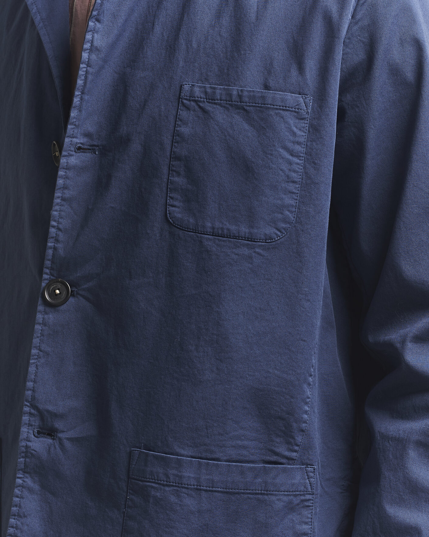 Uomini | Giacche | Massimo Alba | Florida Cotton Shirt Jacket Midnight Blue