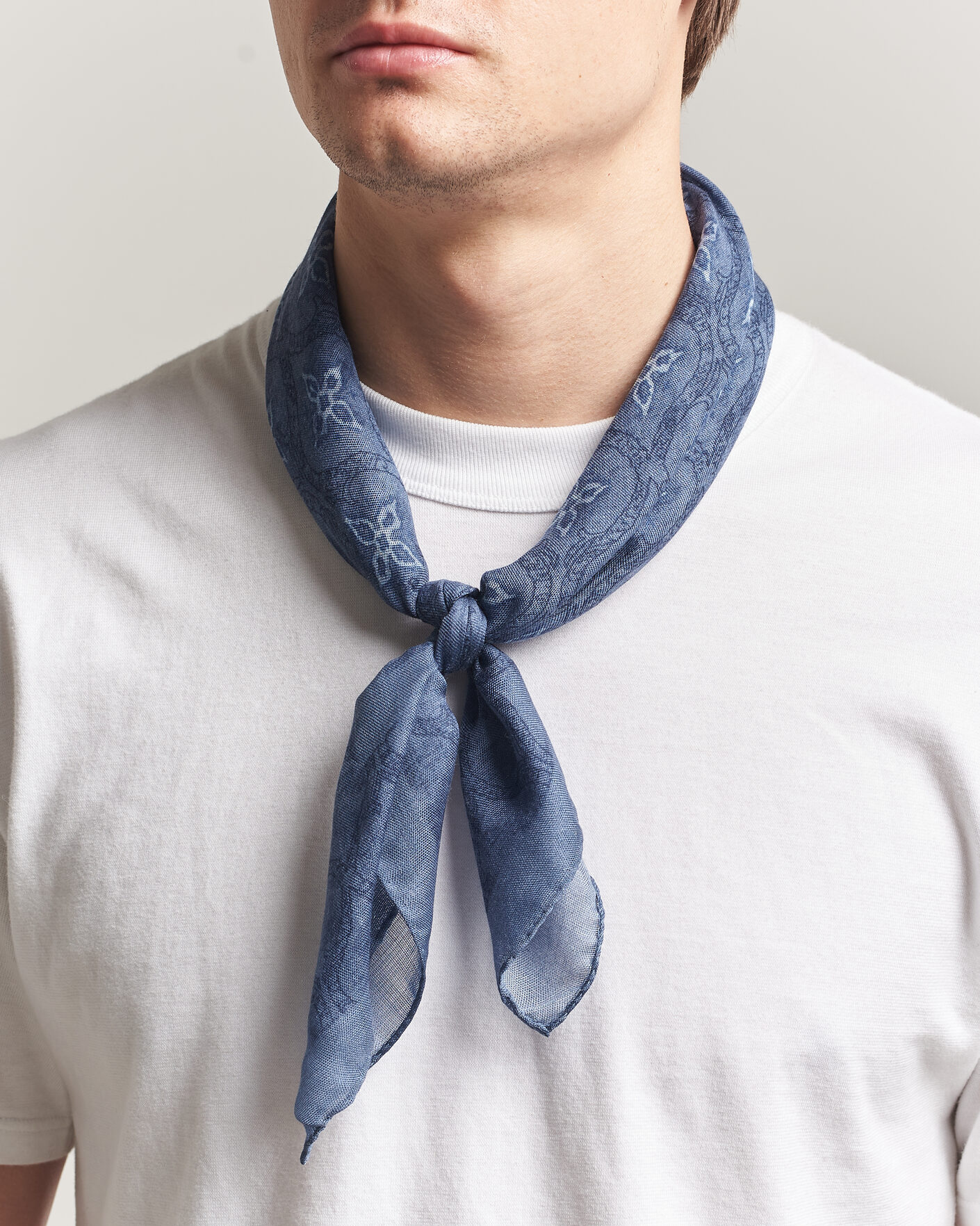 Uomini | Sciarpe | Massimo Alba | Cashmere/Silk Bandana Navy