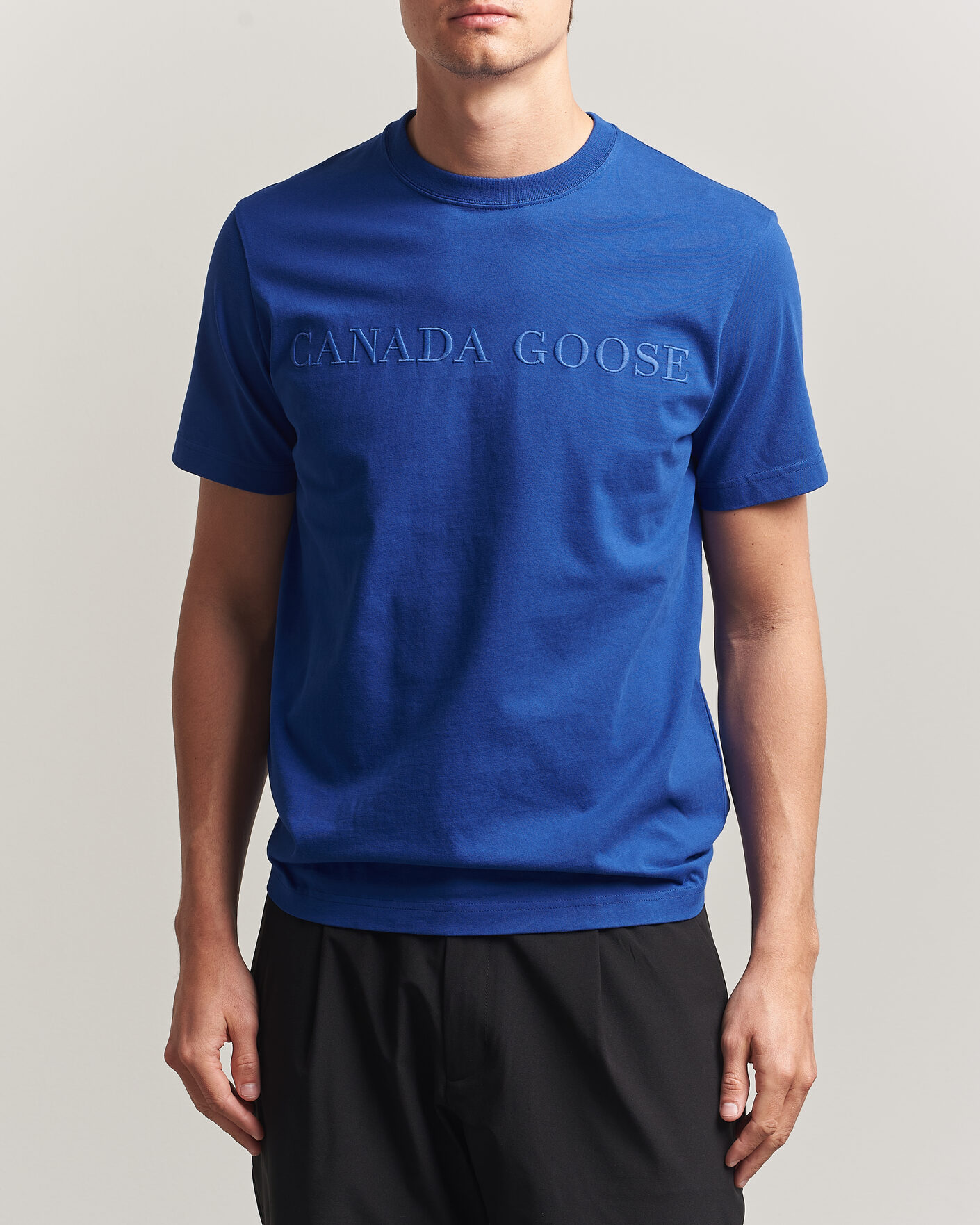 Uomini | T-shirt | Canada Goose | Vantage Wordmark T-Shirt Azurite Blue