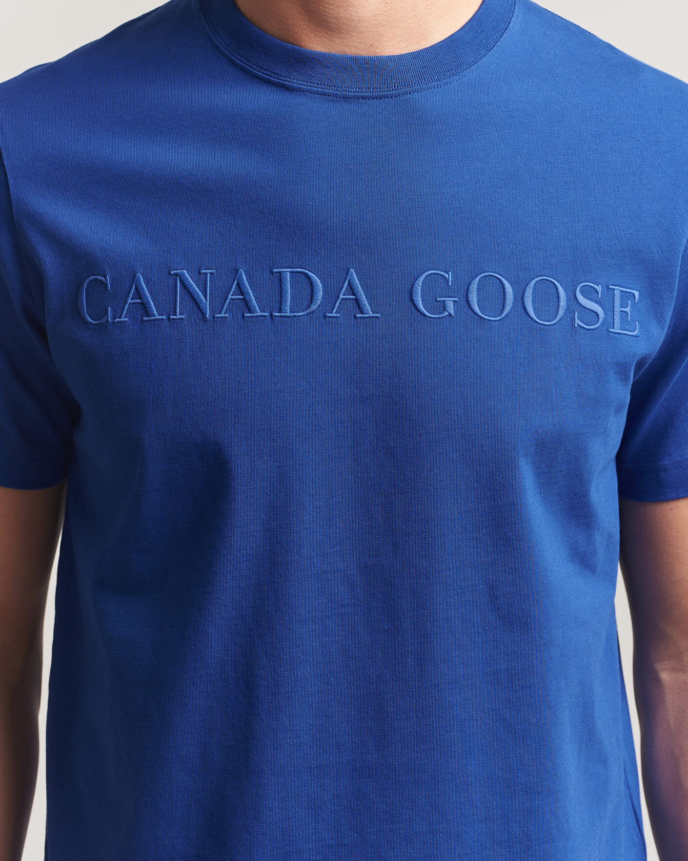 Uomini | T-shirt | Canada Goose | Vantage Wordmark T-Shirt Azurite Blue