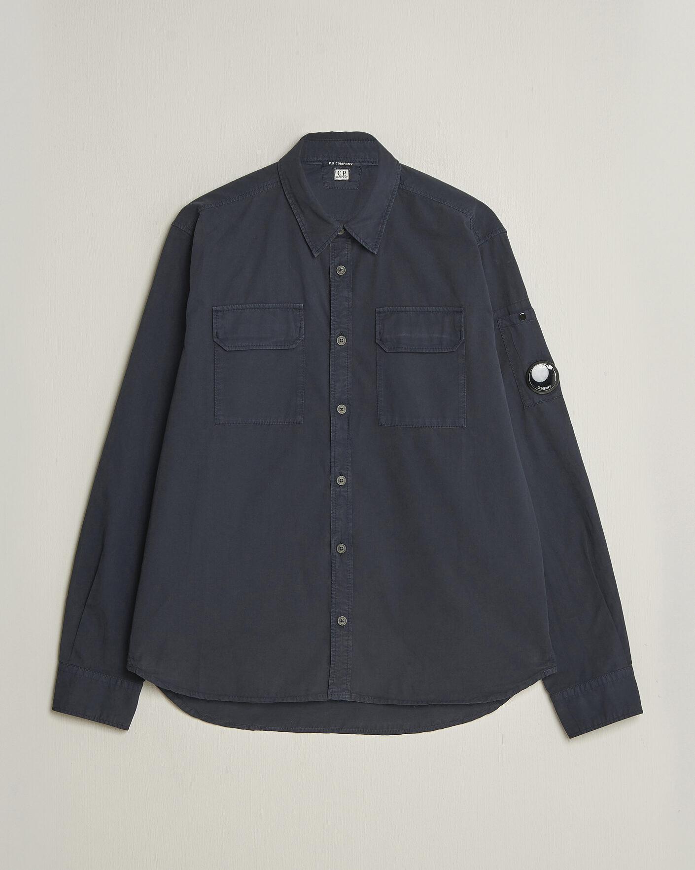 Uomini | Camicie | C.P. Company | Organic Gabardine Pocket Shirt Navy