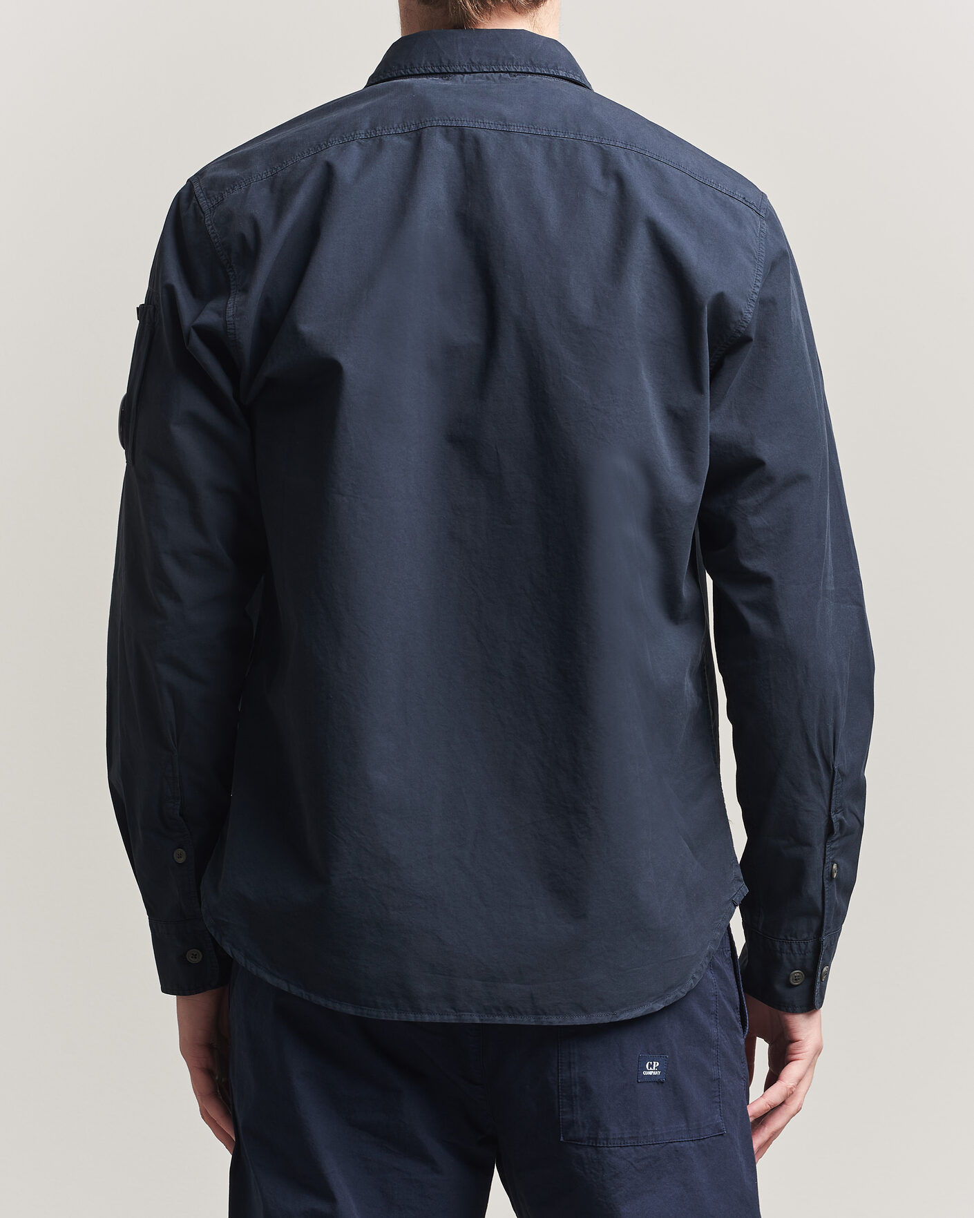 Uomini | Camicie | C.P. Company | Organic Gabardine Pocket Shirt Navy