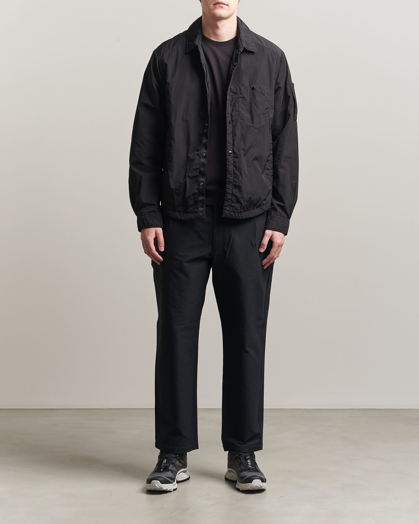 Uomini | Giacche | C.P. Company | Chrome R Padded Shirt Jacket Black