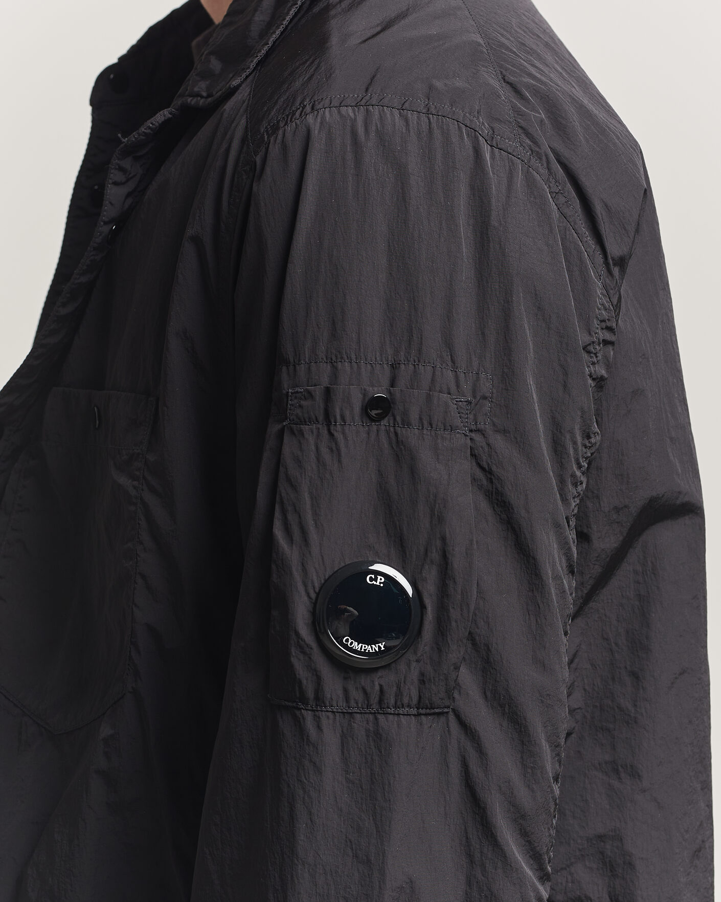 Uomini | Giacche | C.P. Company | Chrome R Padded Shirt Jacket Black
