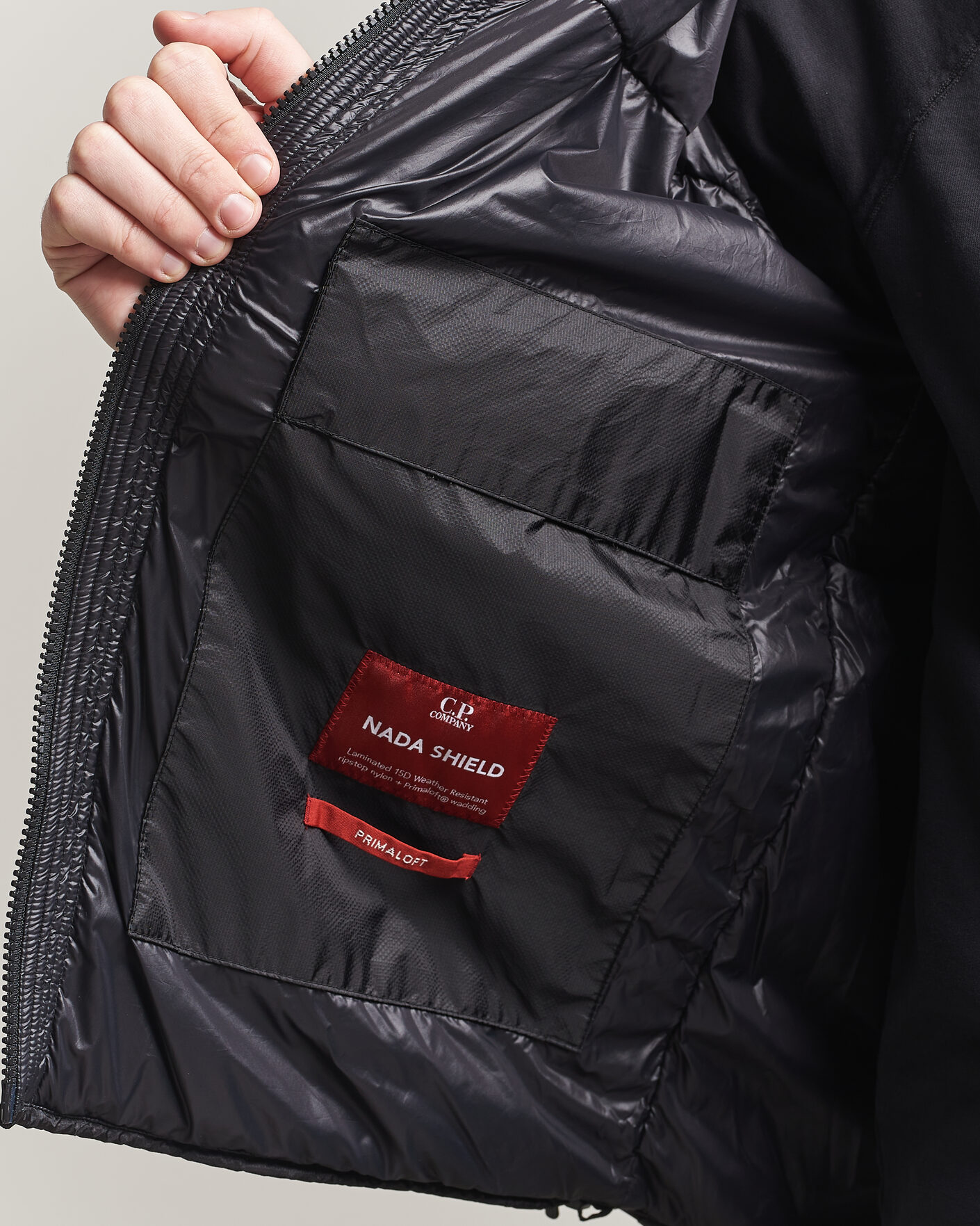 Uomini | Giacche | C.P. Company | Nada Shield Primaloft Padded Hood Jacket Black