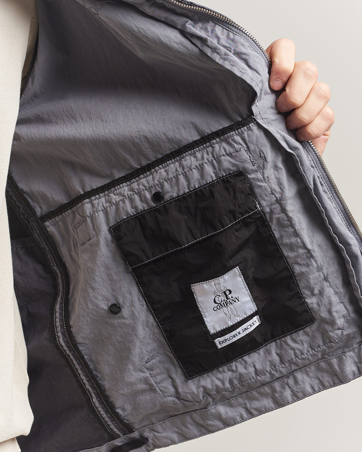 Uomini | Giacche | C.P. Company | 50 Fili Wax Hood Jacket Black