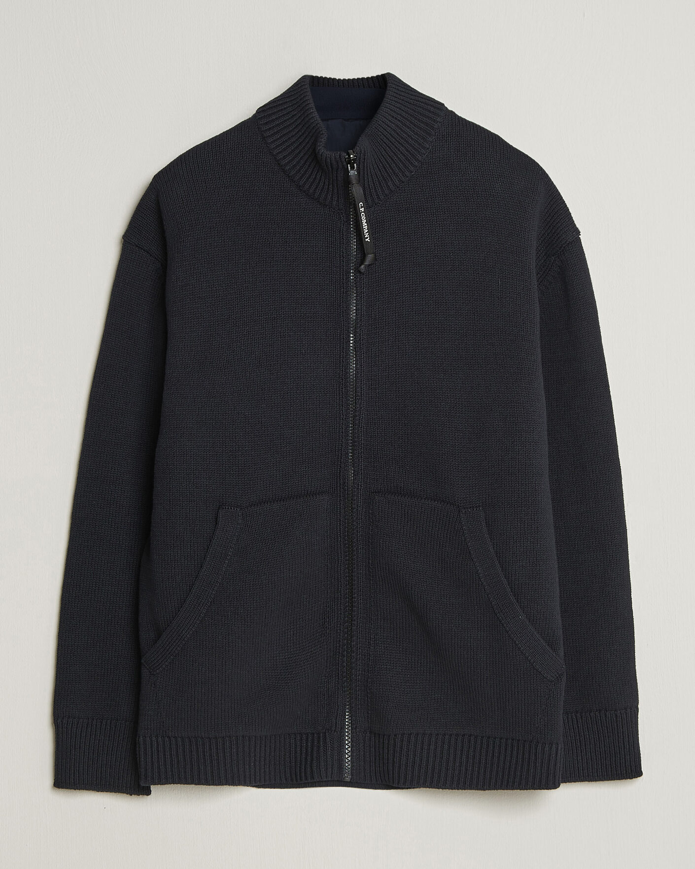 Uomini | Maglieria | C.P. Company | Cotton Mix 2 in 1 Knitted Sweater Navy