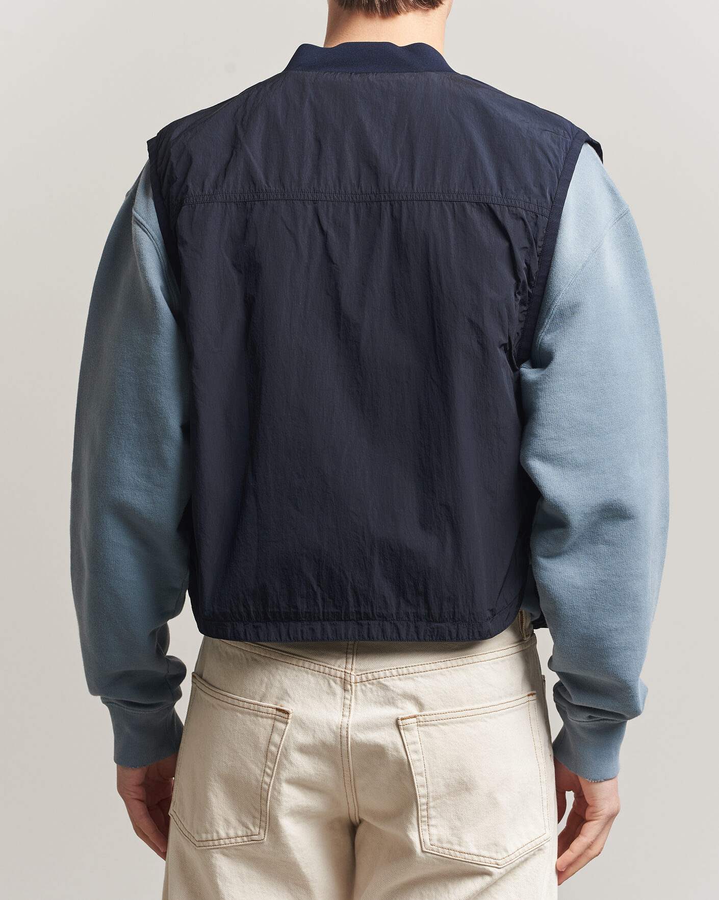 Uomini | Maglieria | C.P. Company | Cotton Mix 2 in 1 Knitted Sweater Navy