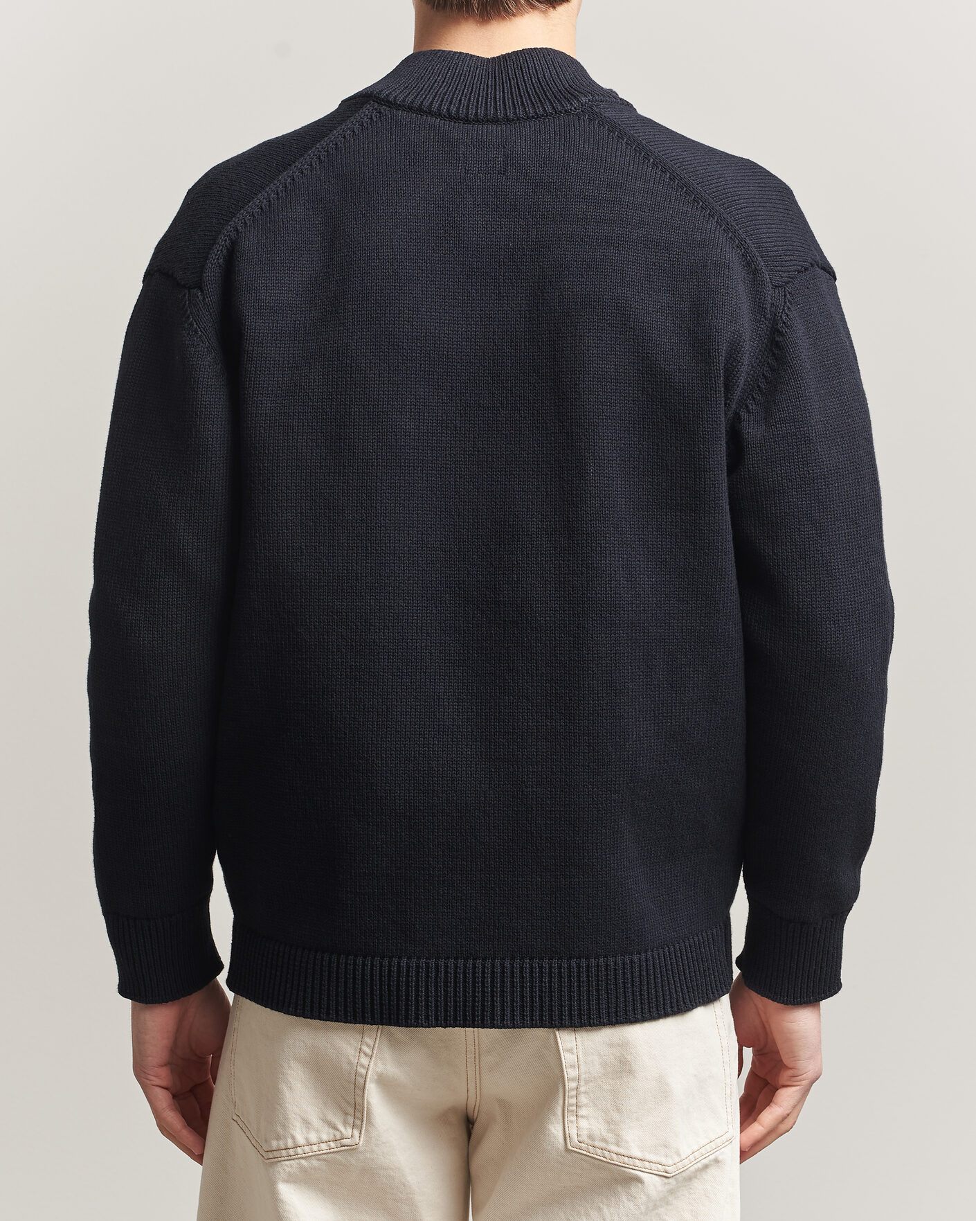Uomini | Maglieria | C.P. Company | Cotton Mix 2 in 1 Knitted Sweater Navy