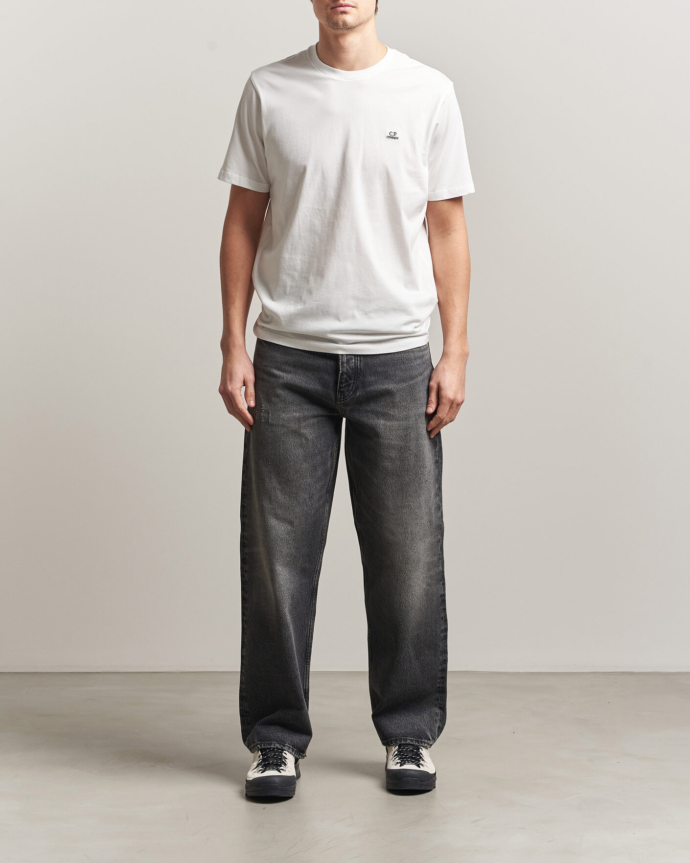 Uomini | T-shirt | C.P. Company | Short Sleeve Small Logo T-Shirt White