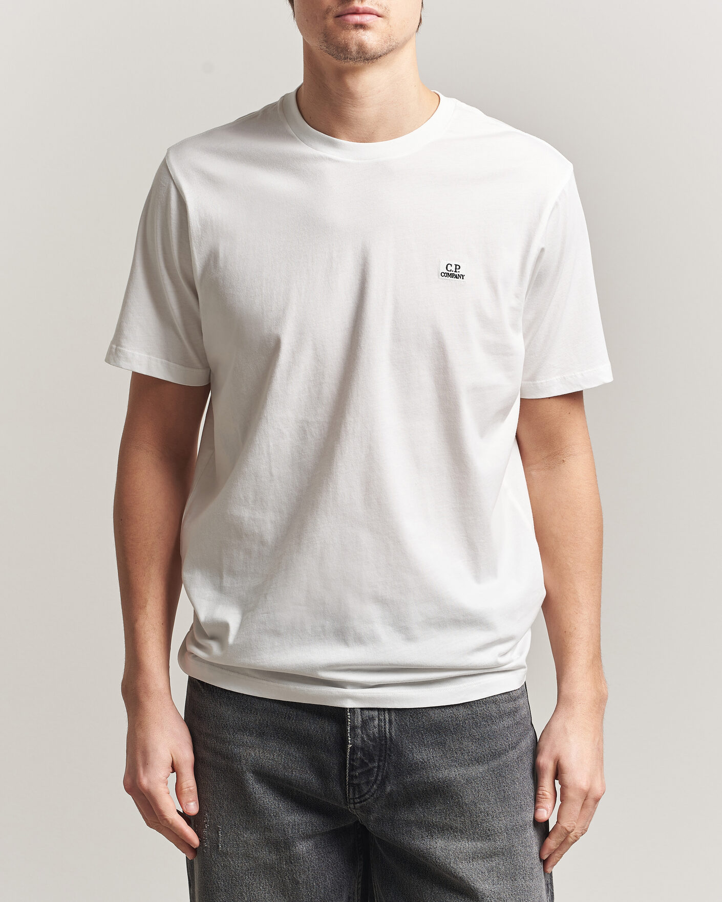 Uomini | T-shirt | C.P. Company | Short Sleeve Small Logo T-Shirt White