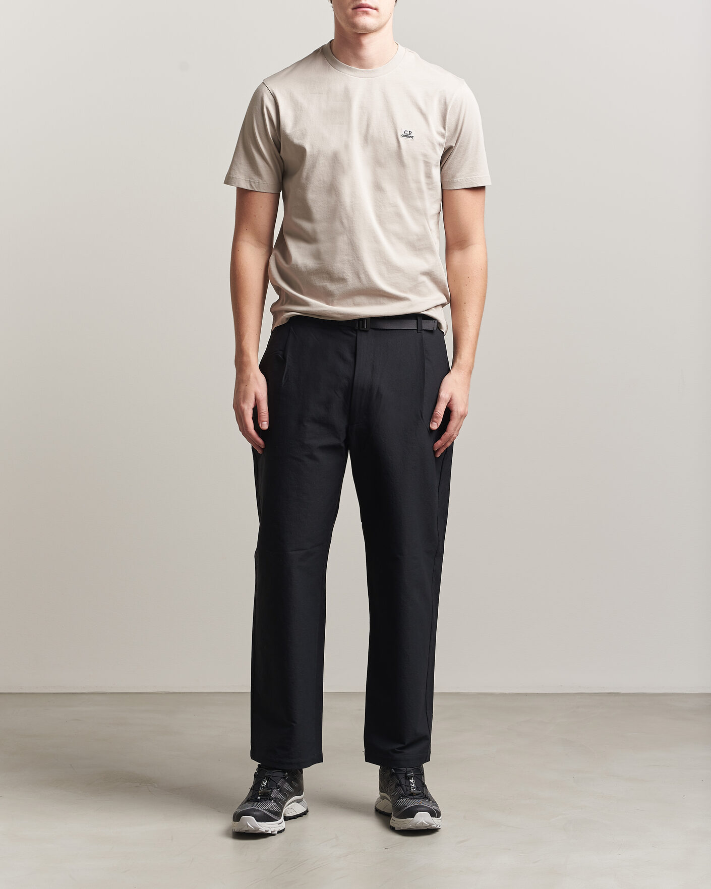 Uomini | T-shirt | C.P. Company | Short Sleeve Small Logo T-Shirt Light Grey