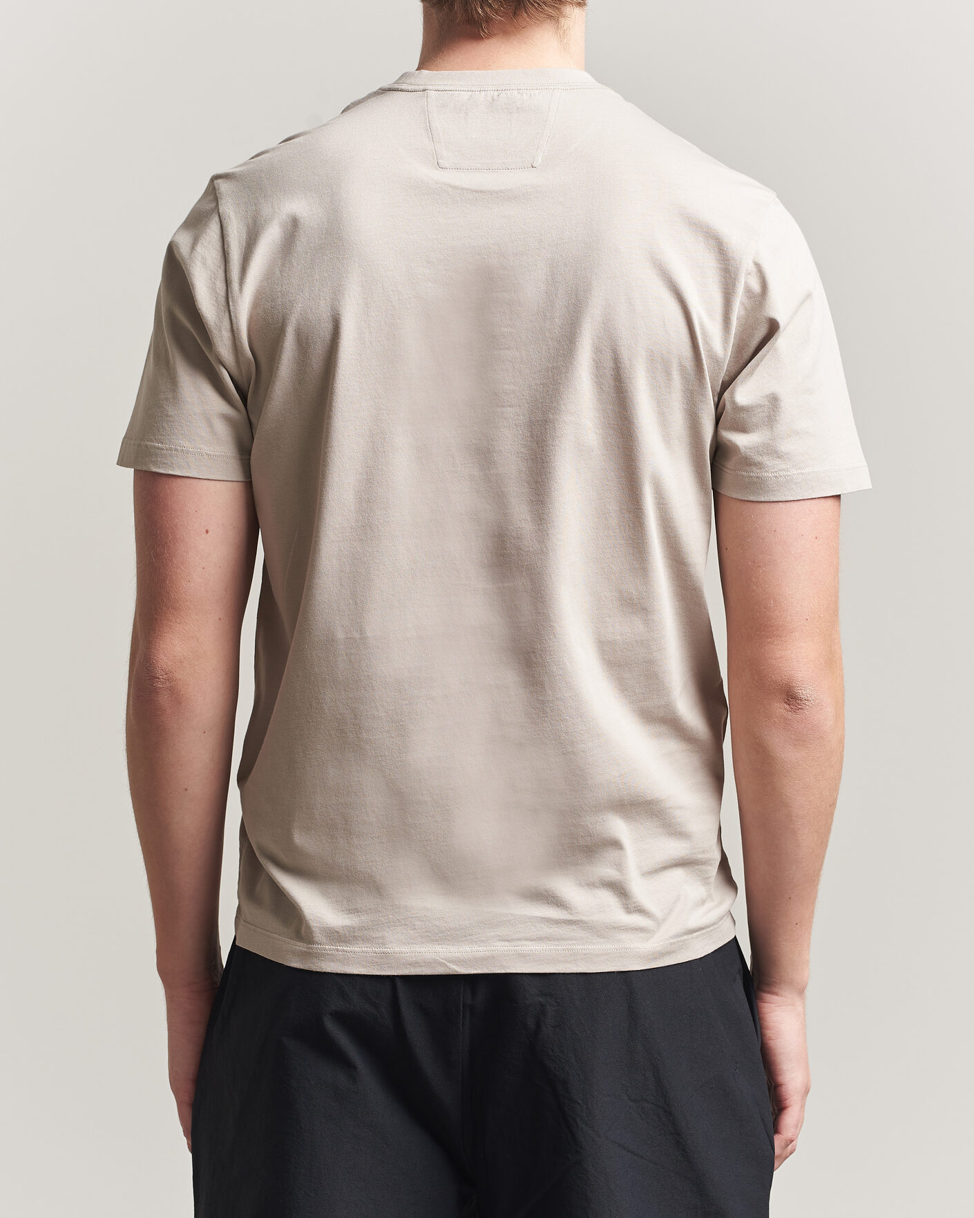 Uomini | T-shirt | C.P. Company | Short Sleeve Small Logo T-Shirt Light Grey