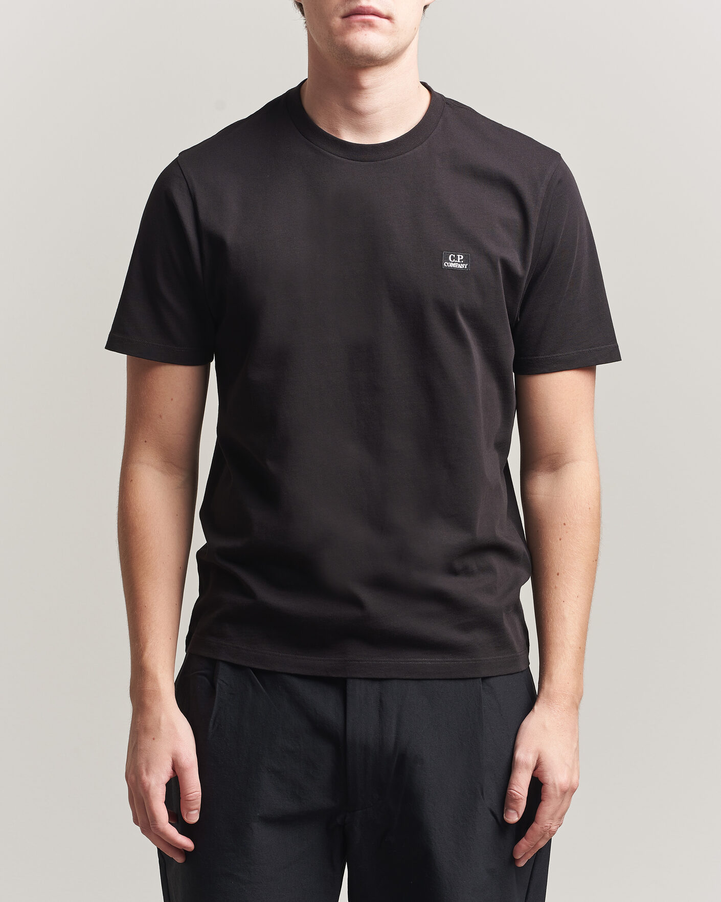 Uomini | T-shirt | C.P. Company | Short Sleeve Small Logo T-Shirt Black