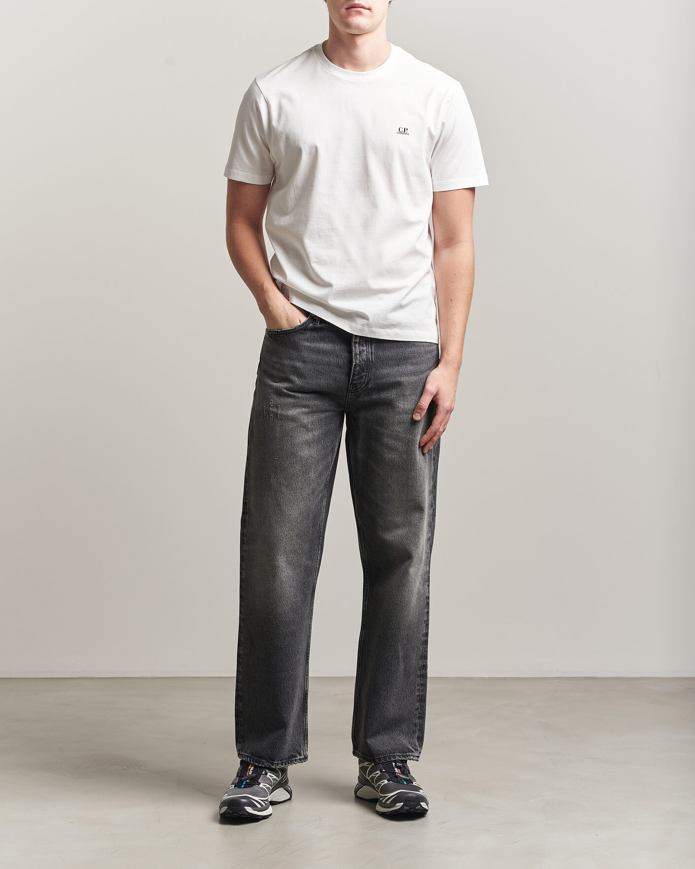 Uomini | T-shirt | C.P. Company | Short Sleeve Back Print T-Shirt White