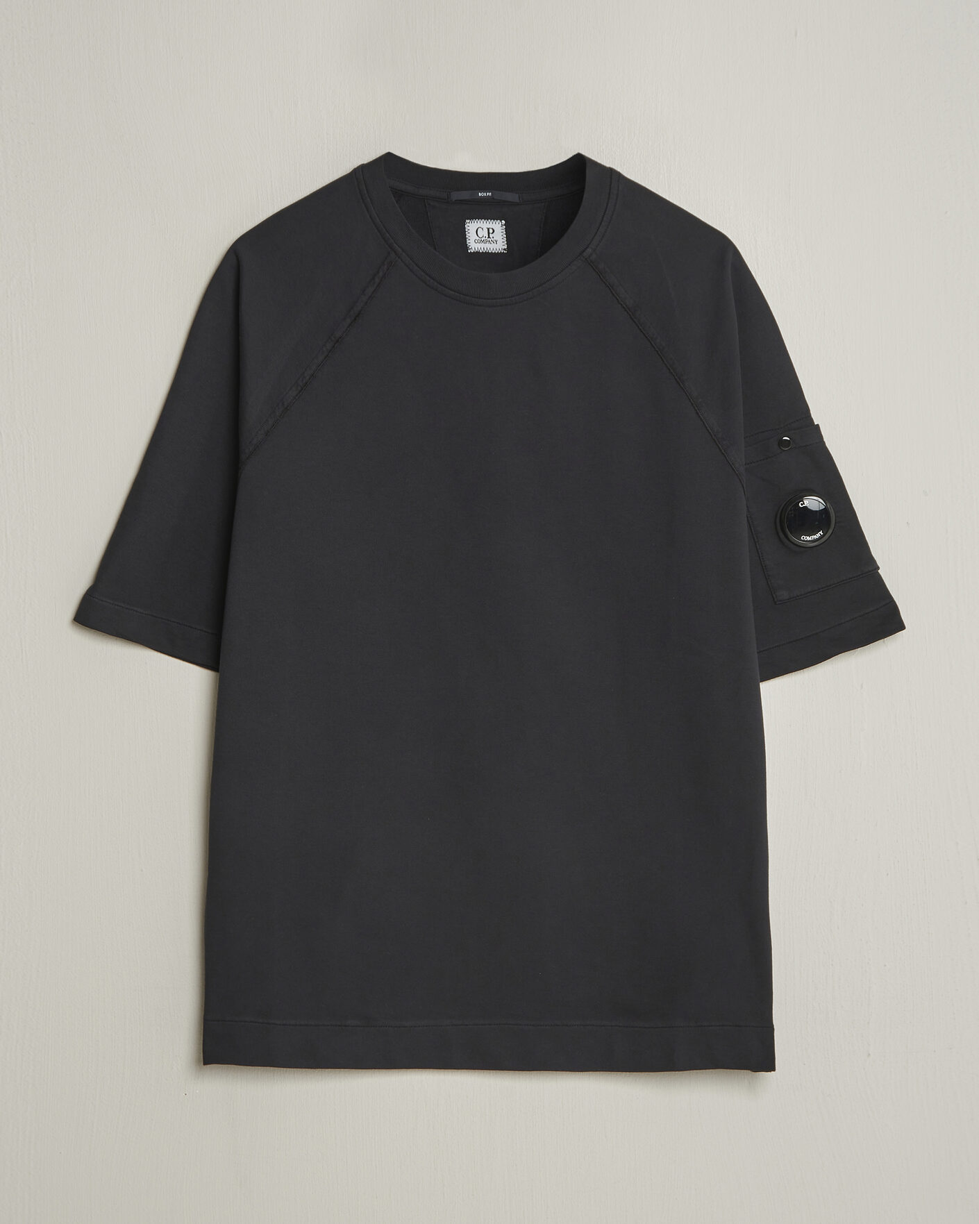 Uomini | T-shirt | C.P. Company | Heavy Weight Lens T-Shirt Black