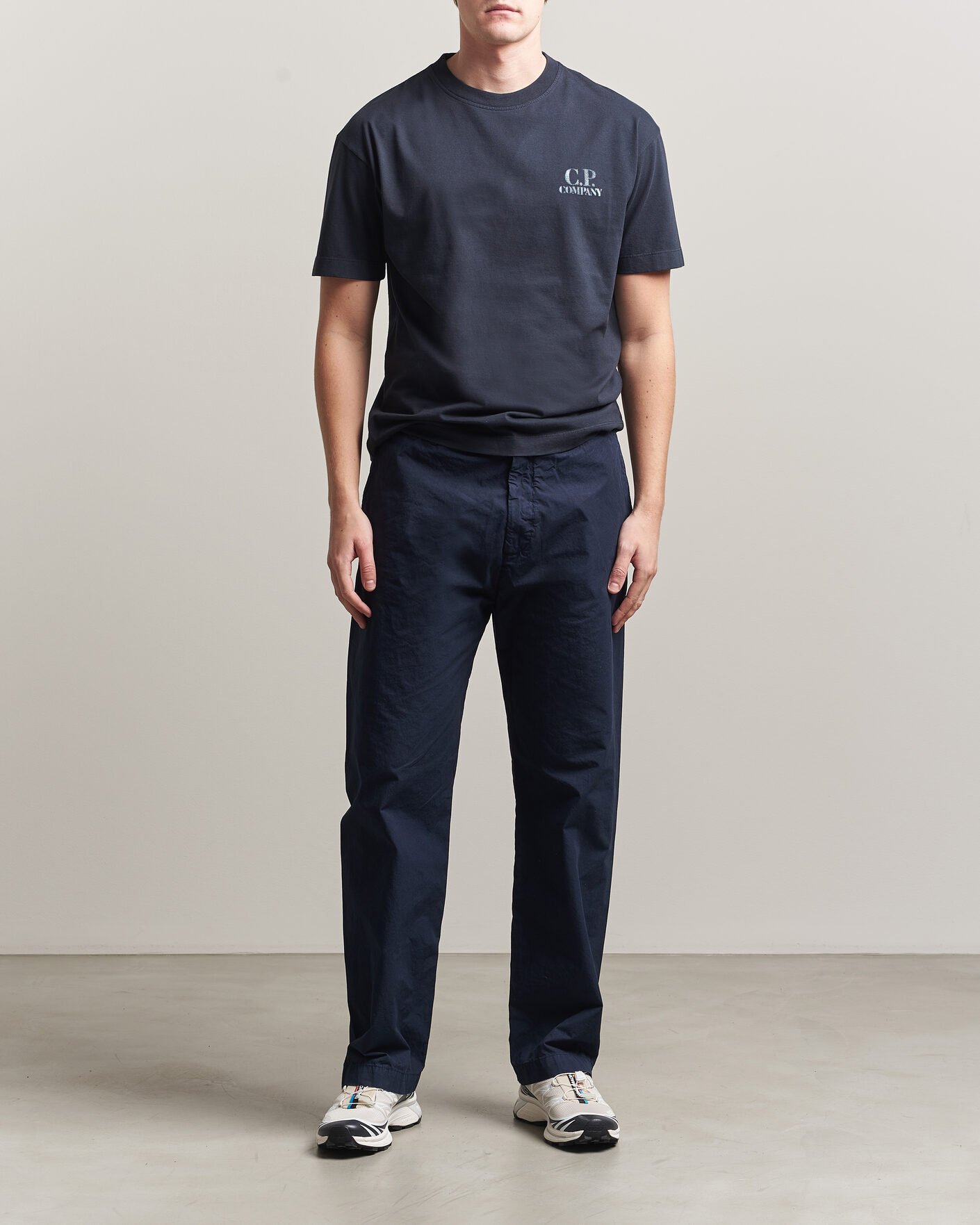 Uomini | T-shirt | C.P. Company | Short Sleeve Back Print T-Shirt Navy