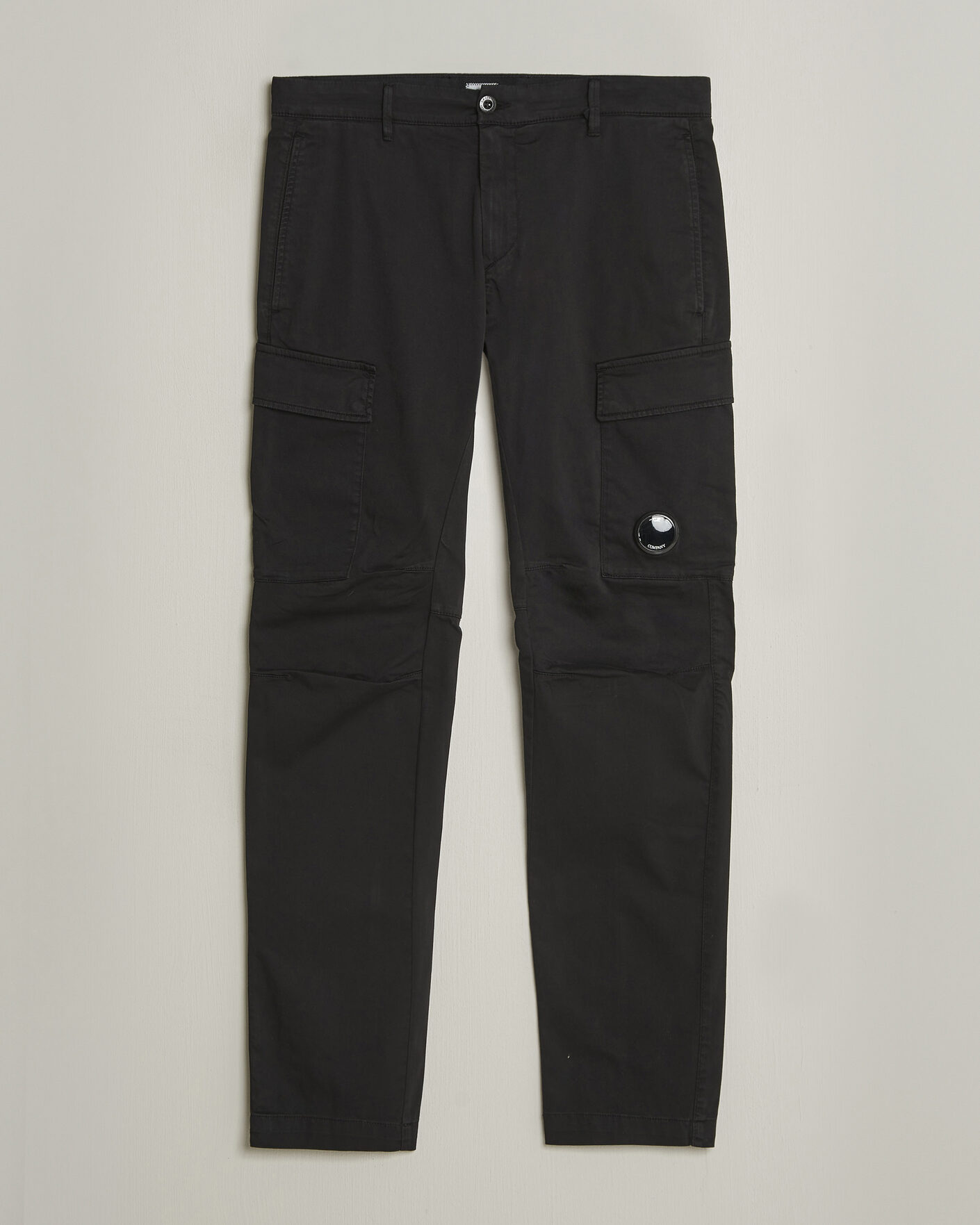 Uomini | Pantaloni | C.P. Company | Satin Stretch Cargo Pants Black