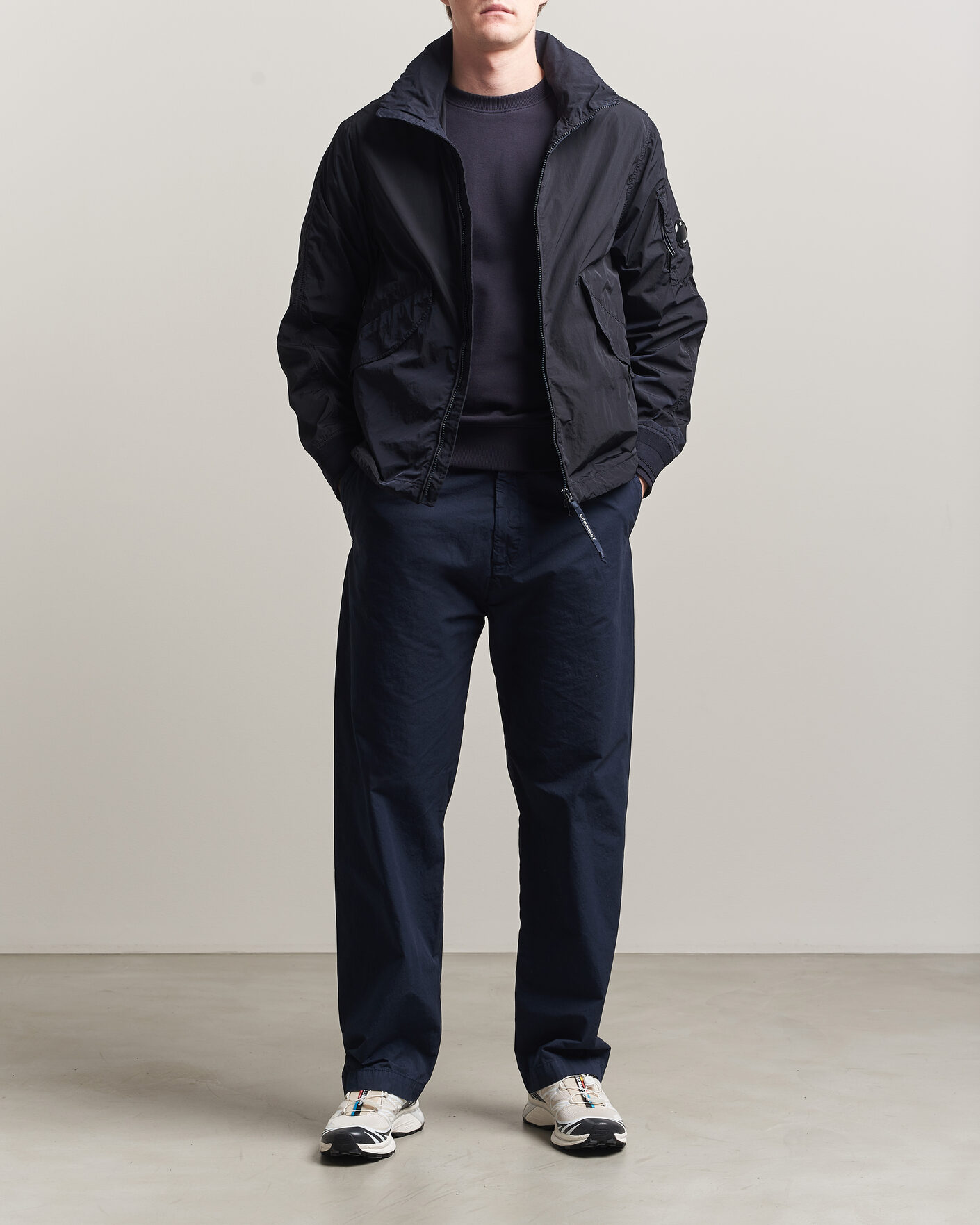 Uomini | Pantaloni | C.P. Company | Micro Reps Drawstring Pants Navy