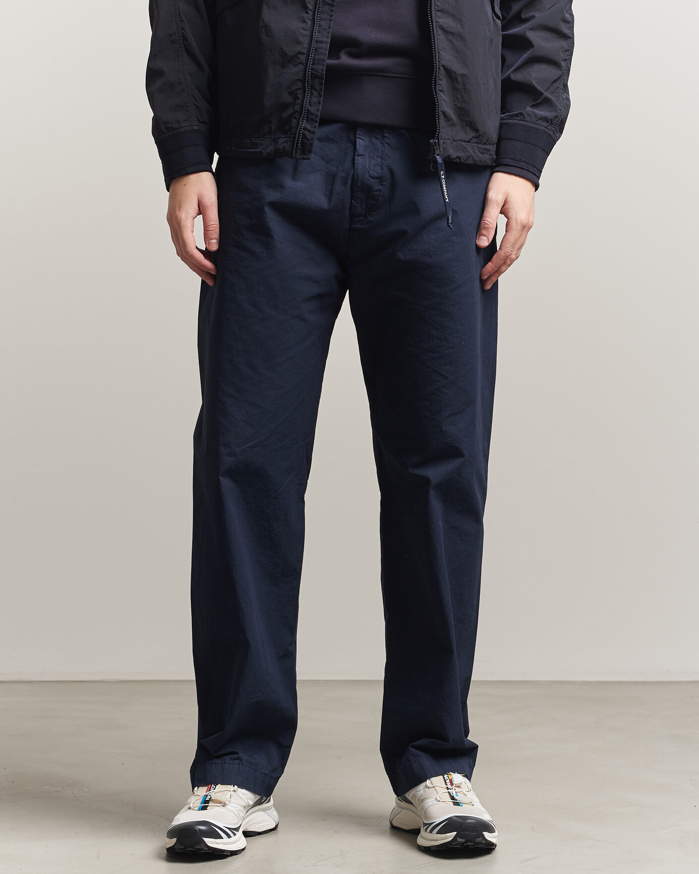 Uomini | Pantaloni | C.P. Company | Micro Reps Drawstring Pants Navy
