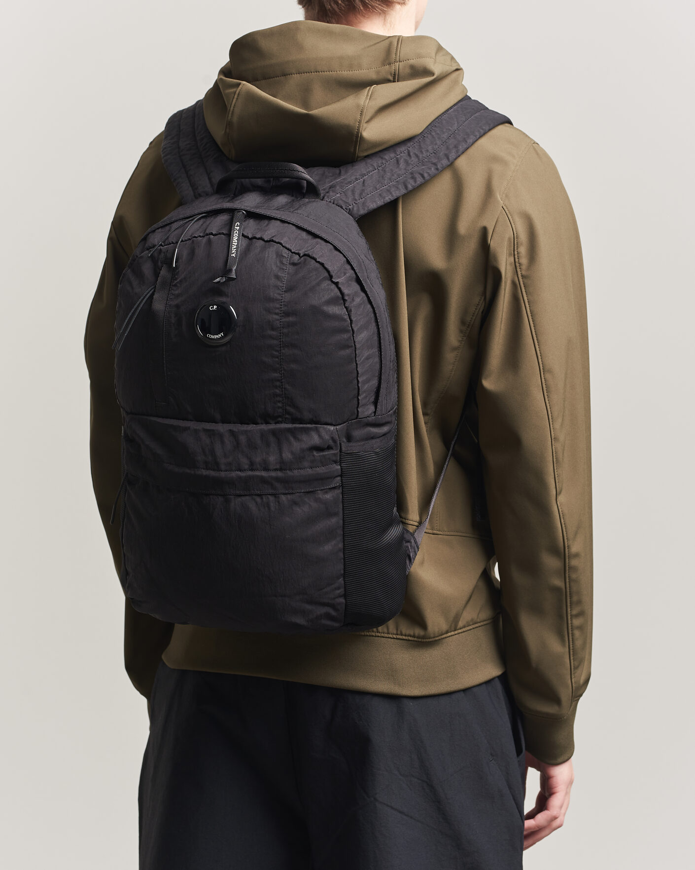 Uomini | Borse | C.P. Company | Nylon B Backpack Black