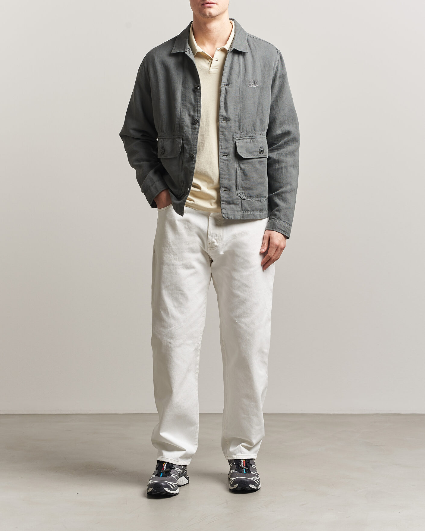 Uomini | Jeans | C.P. Company | Bull Denim 10oz Jeans White