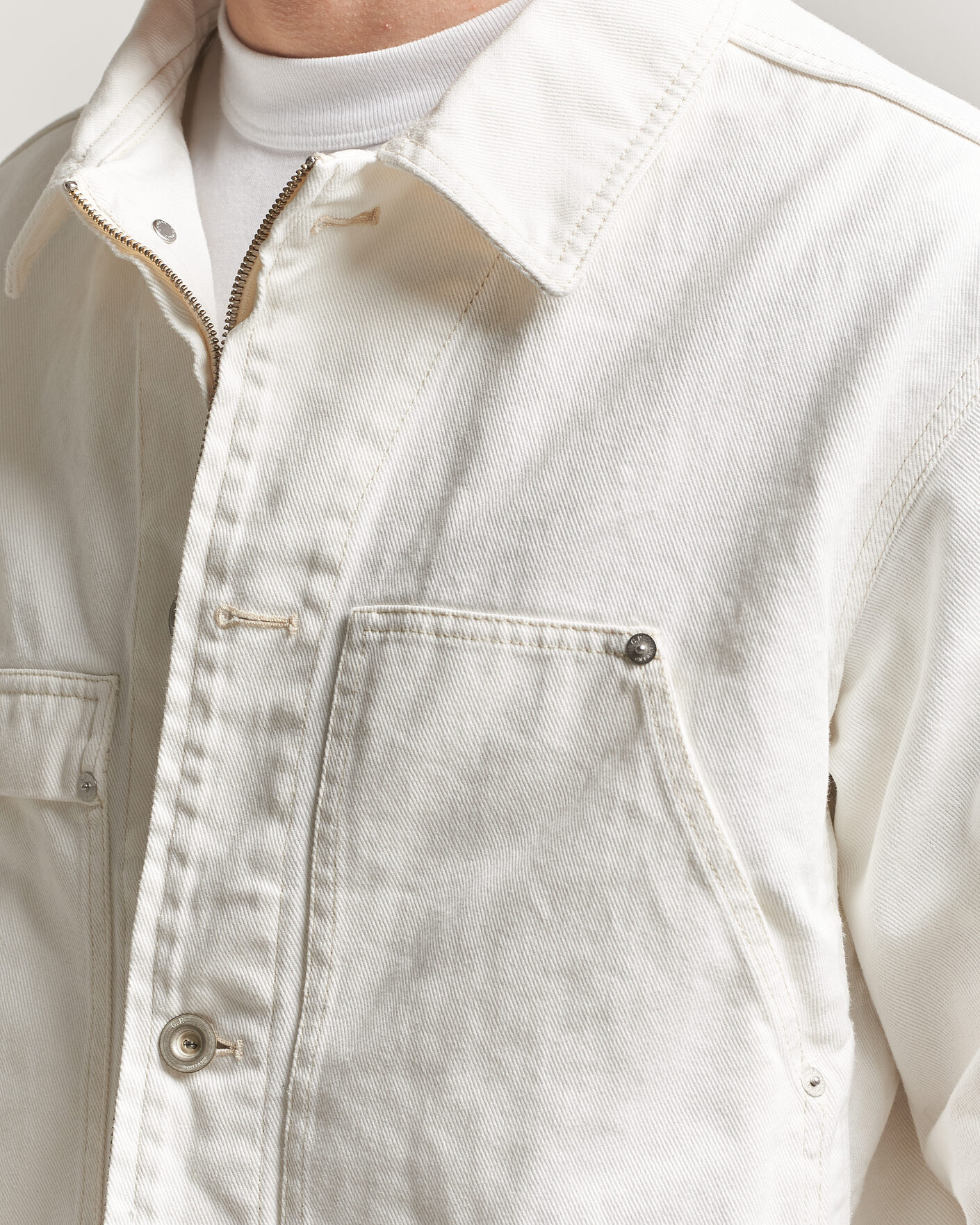 Uomini | Giacche | C.P. Company | Bull Denim 10oz Jeans Jacket White