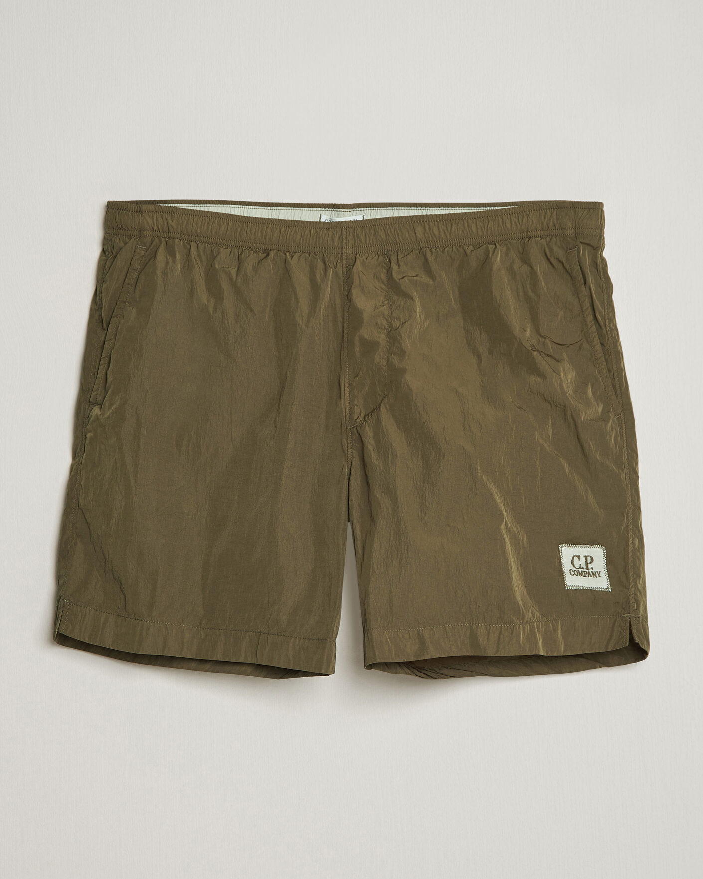 Uomini | Costumi da bagno | C.P. Company | Eco Chrome Logo Swimshorts Olive