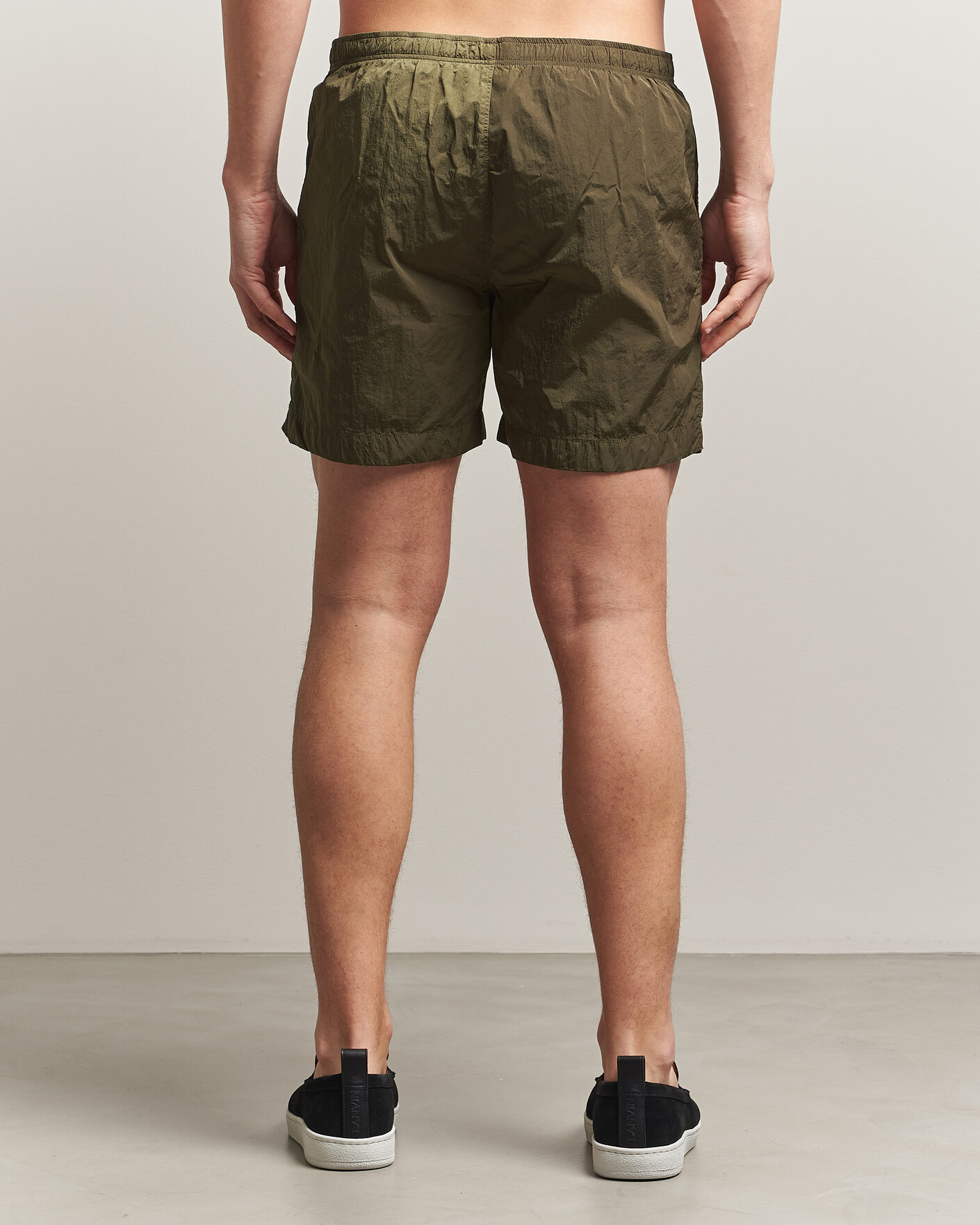 Uomini | Costumi da bagno | C.P. Company | Eco Chrome Logo Swimshorts Olive
