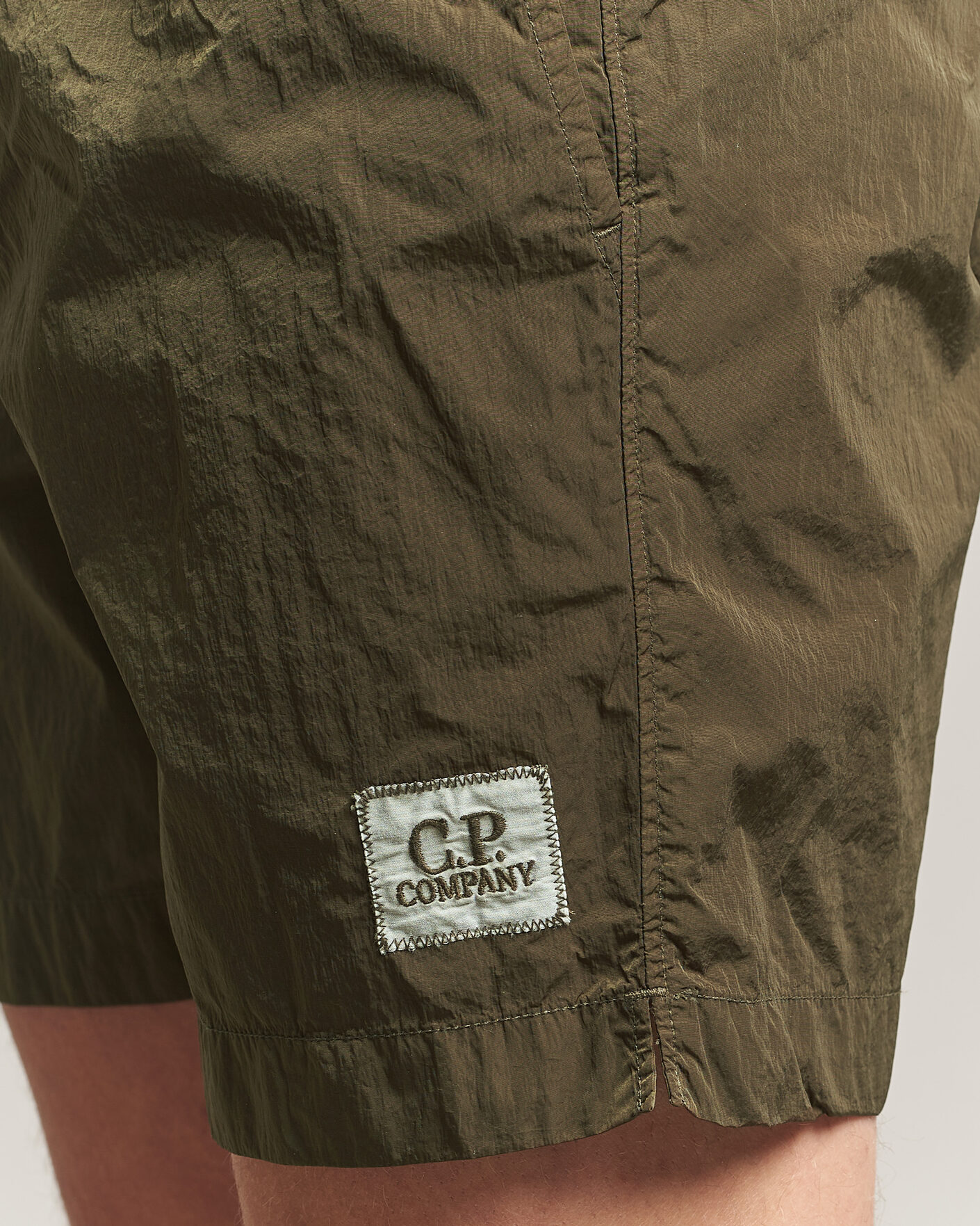 Uomini | Costumi da bagno | C.P. Company | Eco Chrome Logo Swimshorts Olive