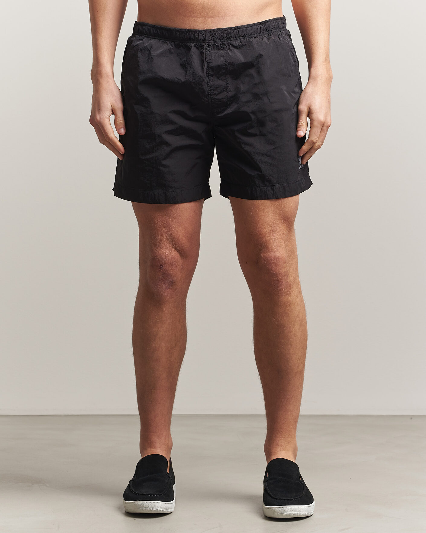 Uomini | Costumi da bagno | C.P. Company | Eco Chrome Logo Swimshorts Black