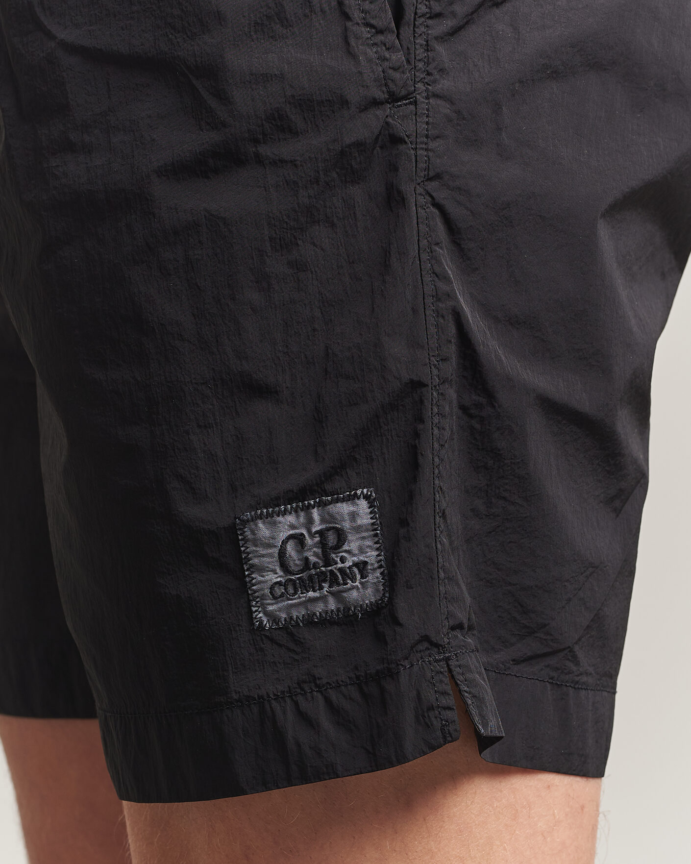 Uomini | Costumi da bagno | C.P. Company | Eco Chrome Logo Swimshorts Black