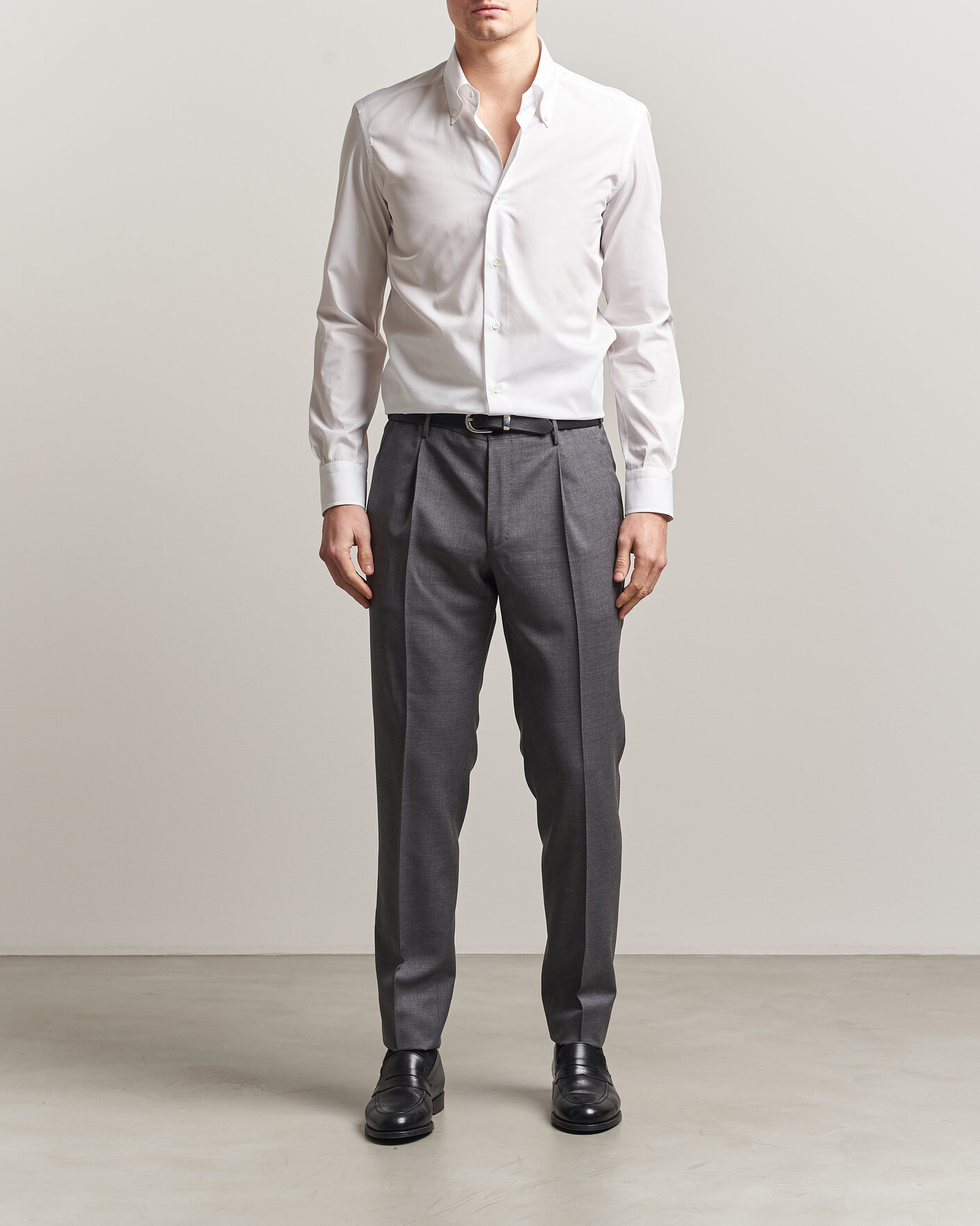 Uomini | Camicie | Mazzarelli | Soft Cotton Button Down Shirt White