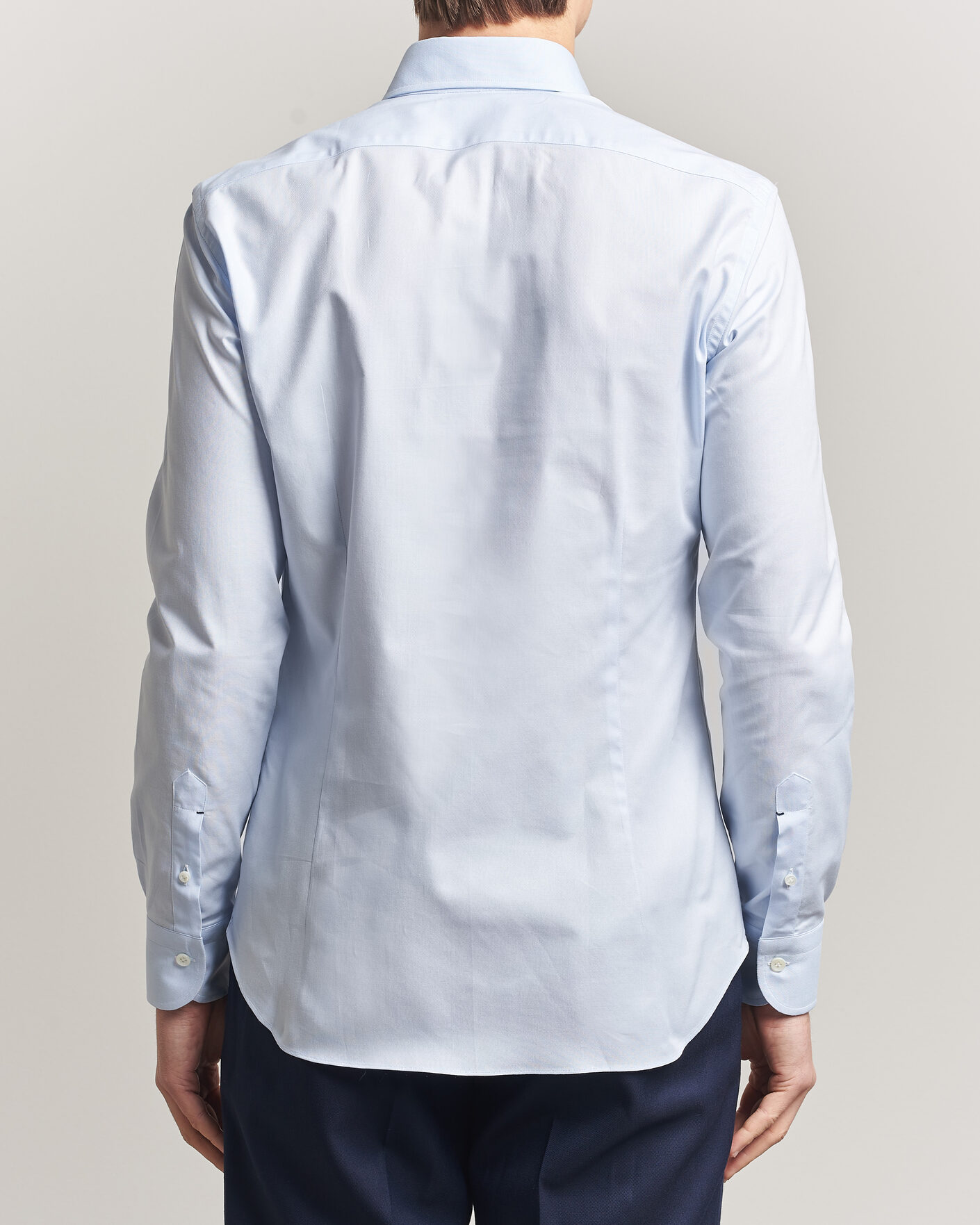 Uomini | Camicie | Mazzarelli | Soft Oxford Button Down Shirt Light Blue