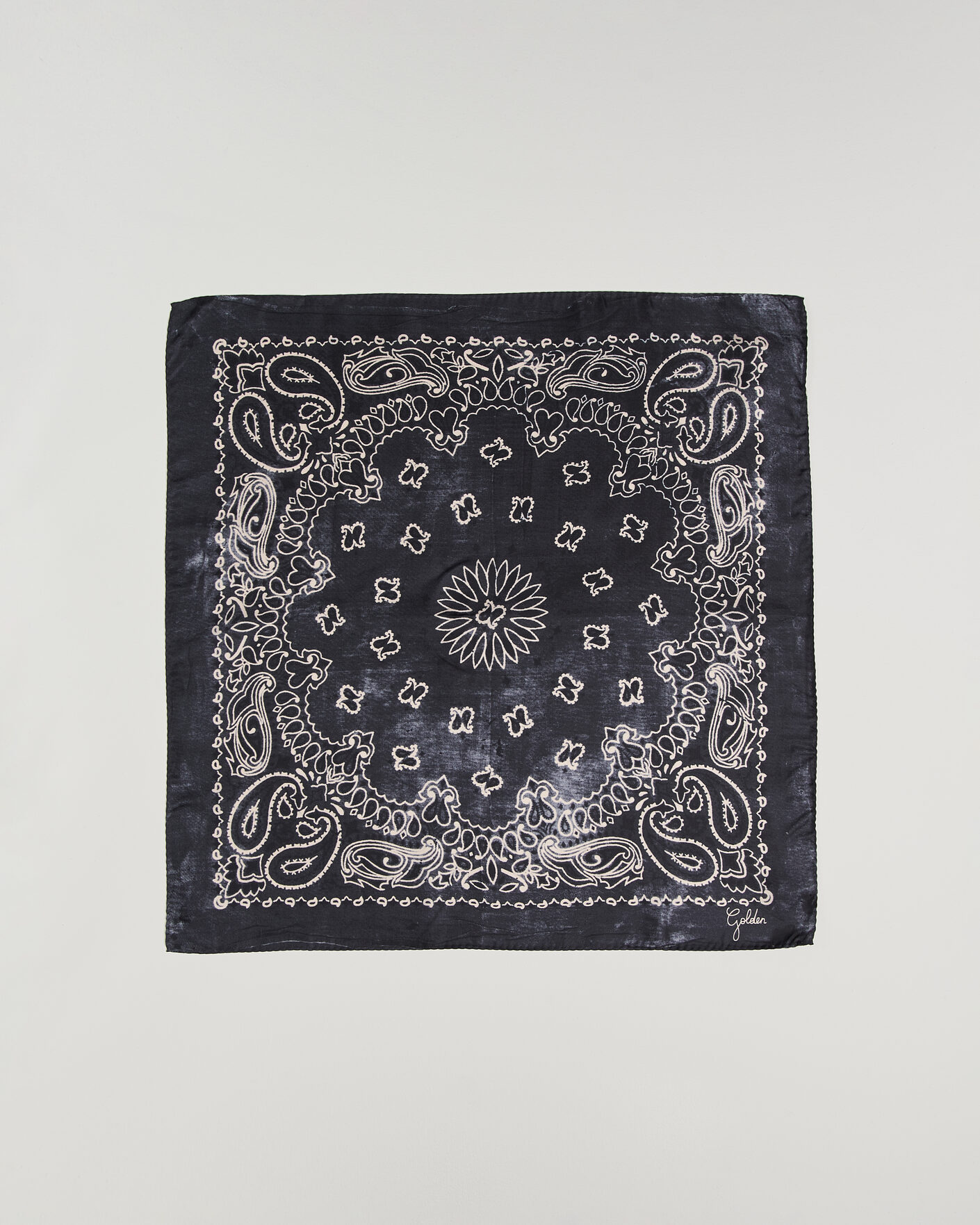 Uomini | Fazzoletti da taschino | Golden Goose | Paisley Silk Bandana Antracite