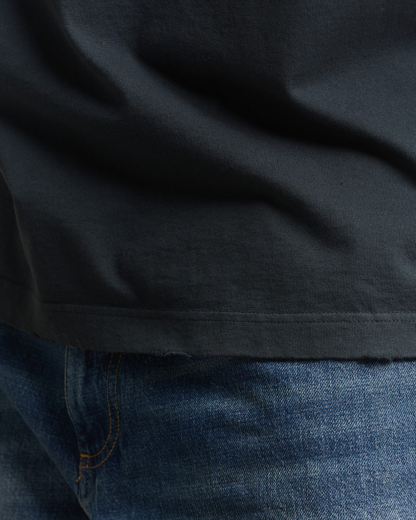 Uomini | T-shirt | Golden Goose | Relaxed Fit Cotton T-Shirt Washed Black