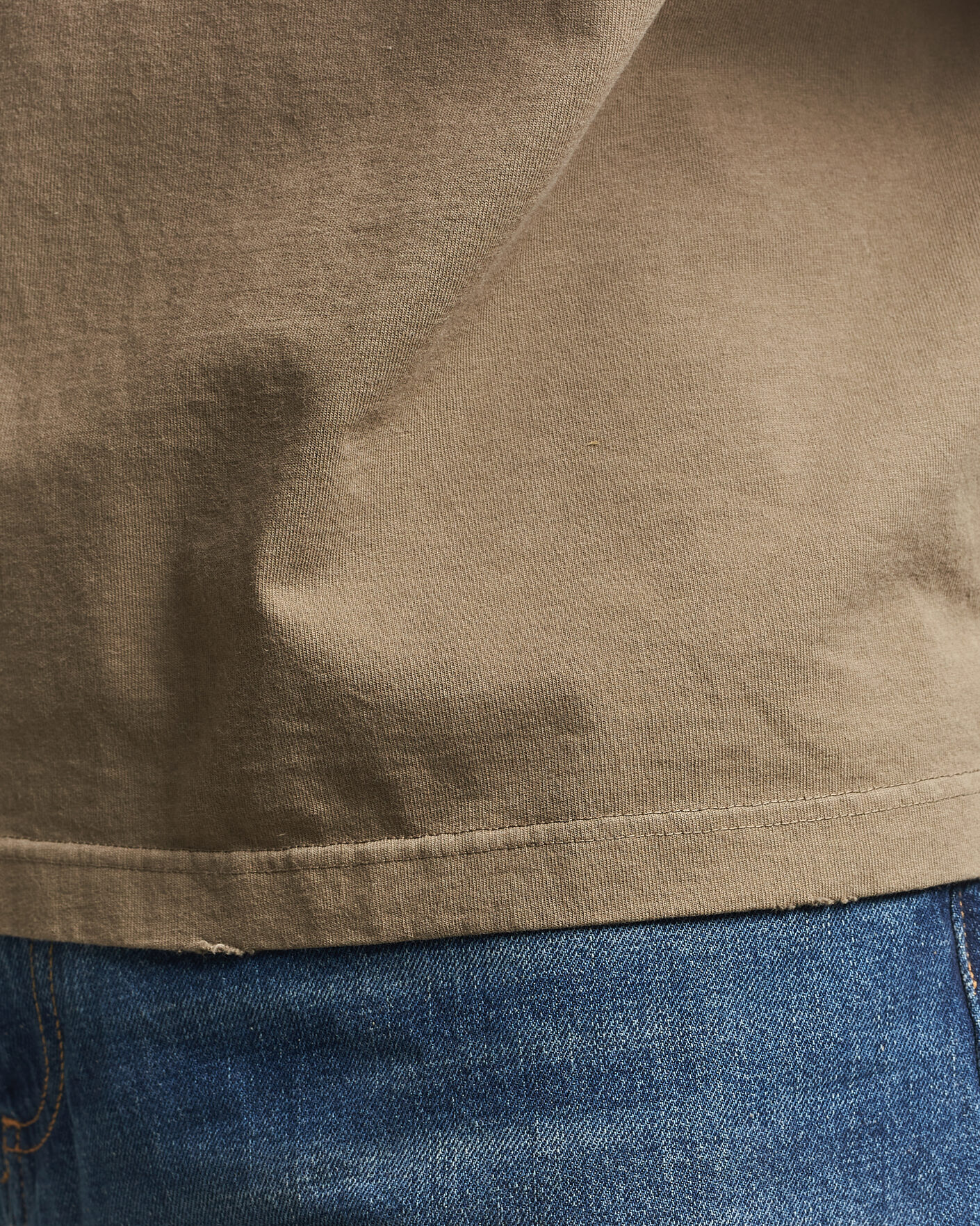 Uomini | T-shirt | Golden Goose | Journey Dyed Cotton T-Shirt Washed Beige