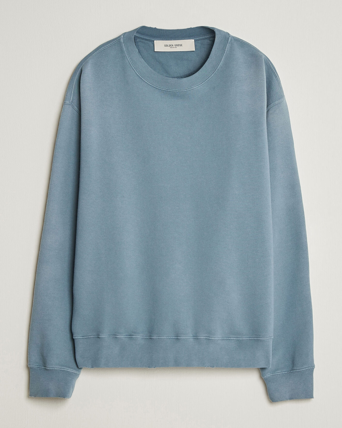 Uomini | Maglieria | Golden Goose | Boxi Faded Cotton Sweatshirt Windward Blue