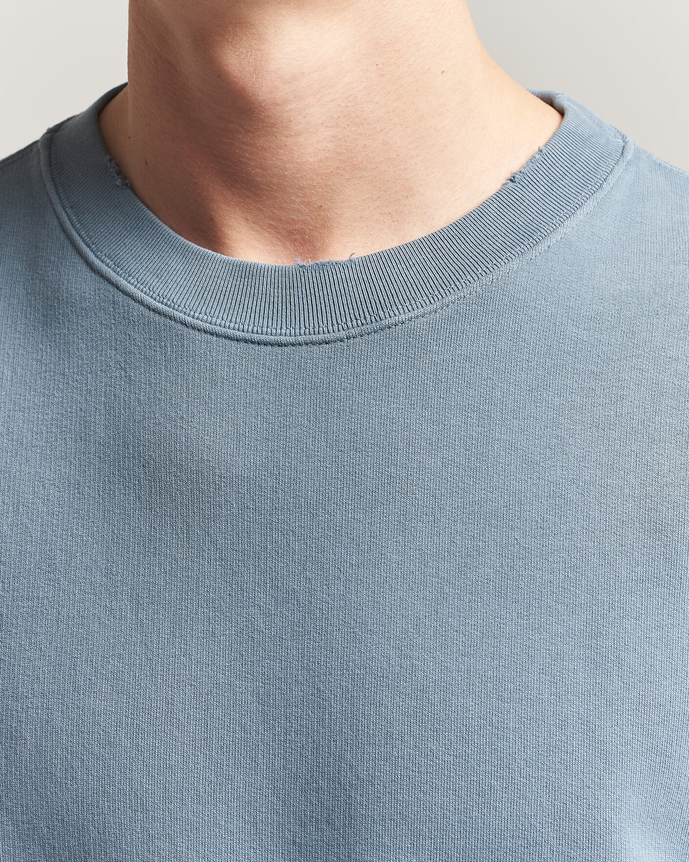 Uomini | Maglieria | Golden Goose | Boxi Faded Cotton Sweatshirt Windward Blue