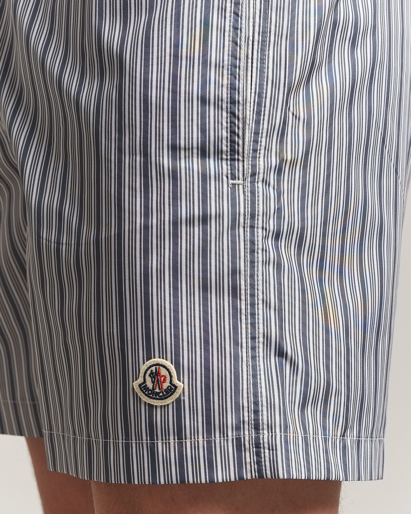 Uomini | Costumi da bagno | Moncler | Nylon Swim Shorts Blue Stripe