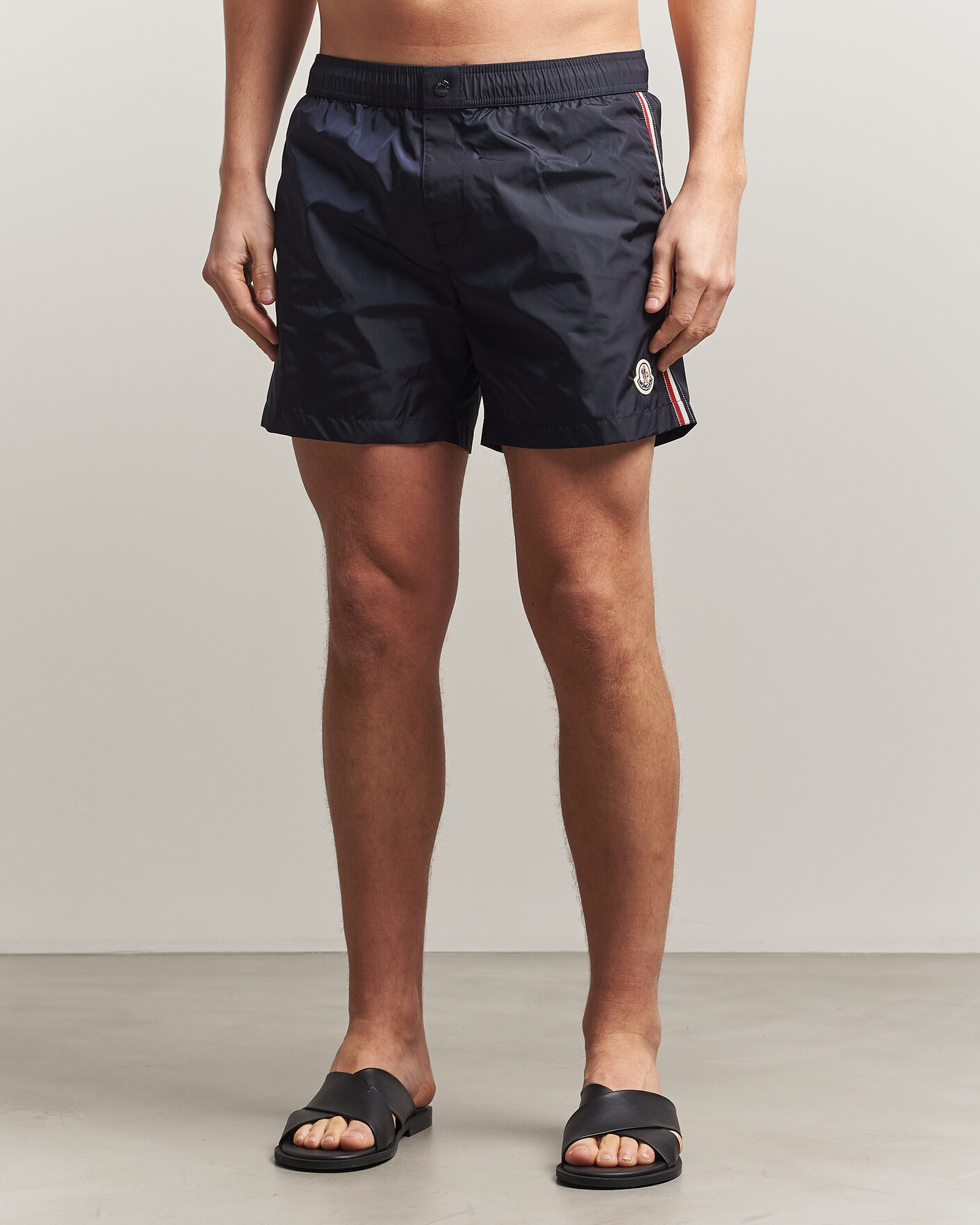 Uomini | Costumi da bagno | Moncler | Contrast Band Swim Shorts Navy