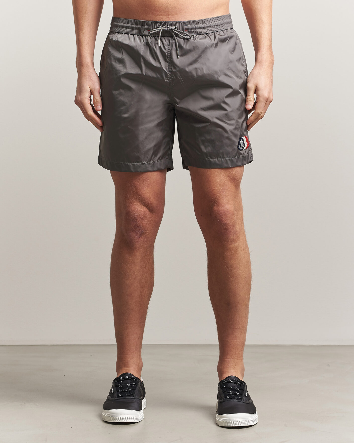 Uomini | Costumi da bagno | Moncler | Tricolore Logo Swim Shorts Grey