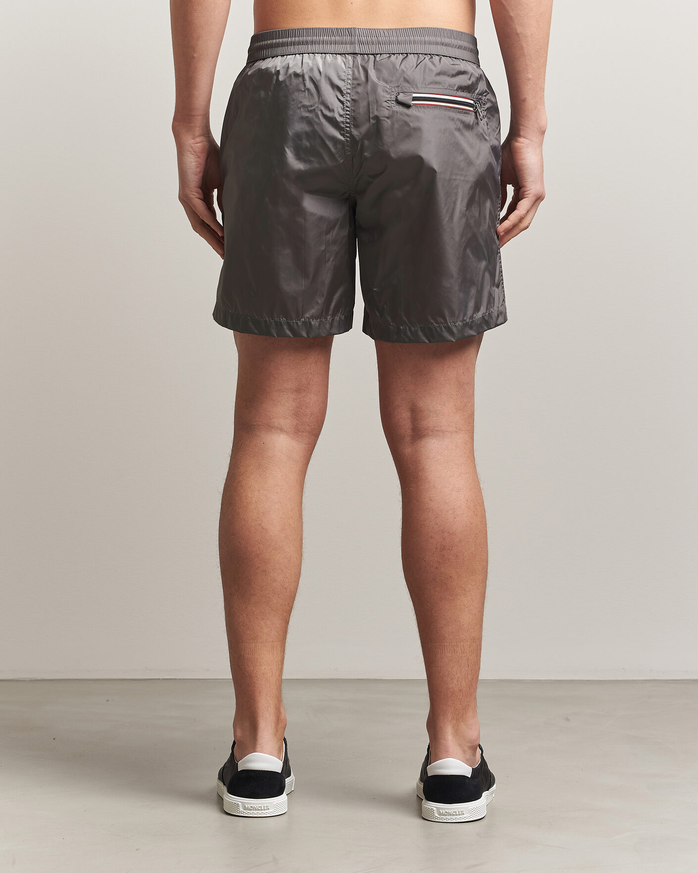 Uomini | Costumi da bagno | Moncler | Tricolore Logo Swim Shorts Grey