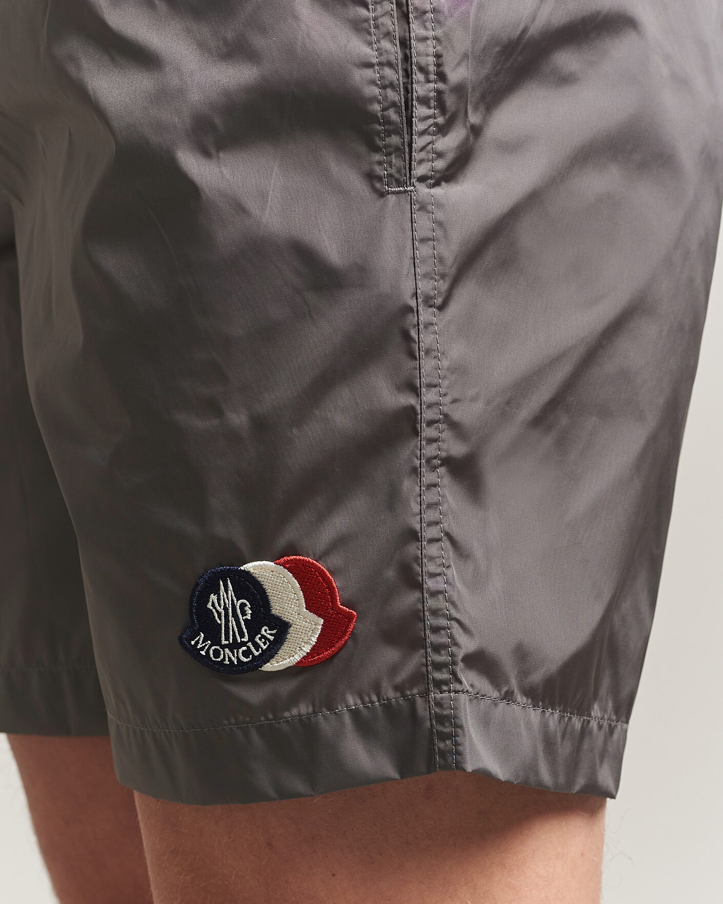 Uomini | Costumi da bagno | Moncler | Tricolore Logo Swim Shorts Grey