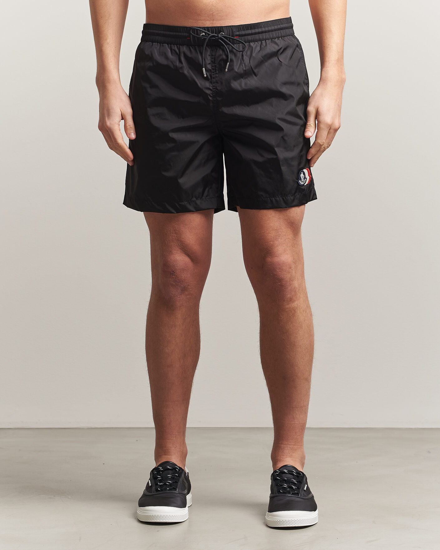 Uomini | Costumi da bagno | Moncler | Tricolore Logo Swim Shorts Black